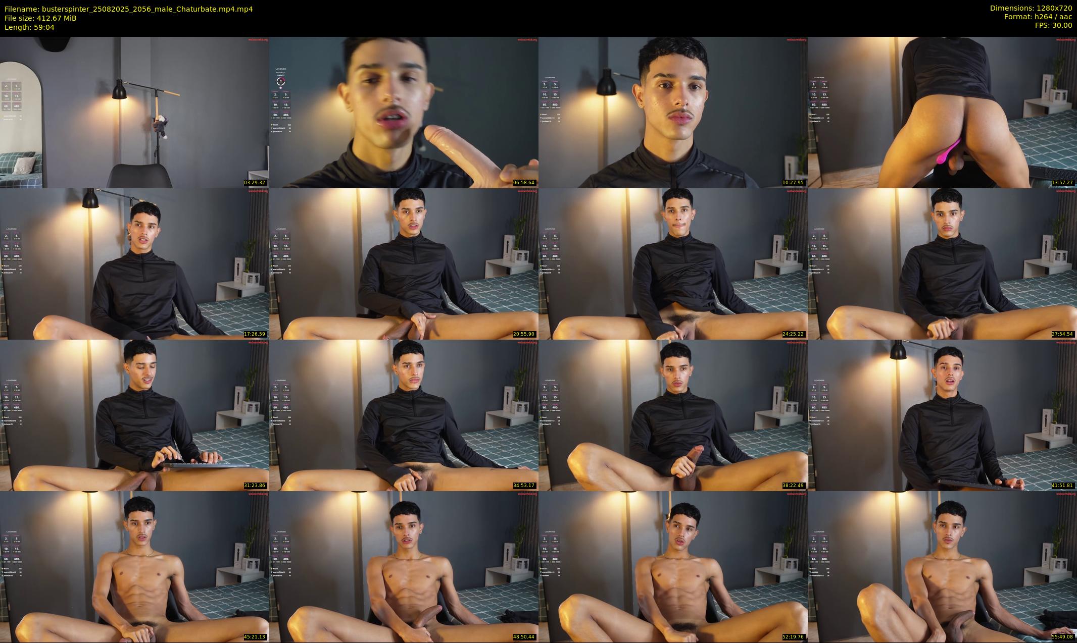 busterspinter — 60 minute Chaturbate male cam show recording, 720p, Aug 25, 2025