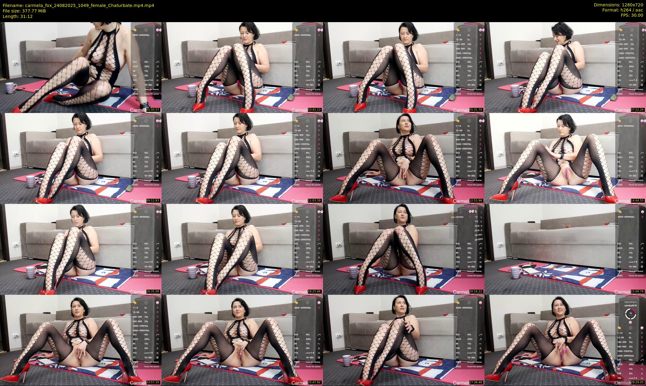 carmela_fox — 32 minute Chaturbate female cam show recording, 720p, Aug 24, 2025
