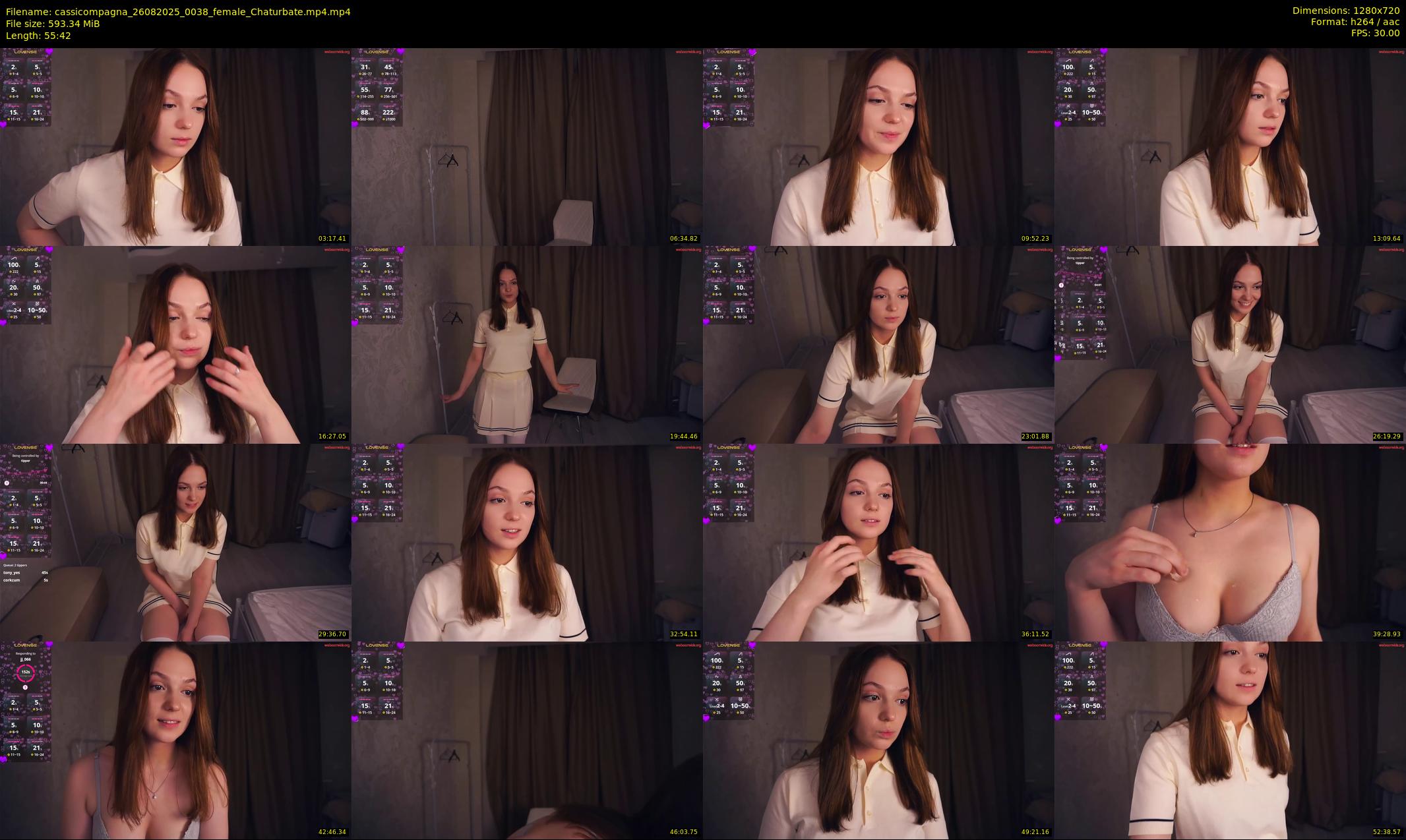 cassicompagna — 56 minute Chaturbate female cam show recording, 720p, Aug 26, 2025