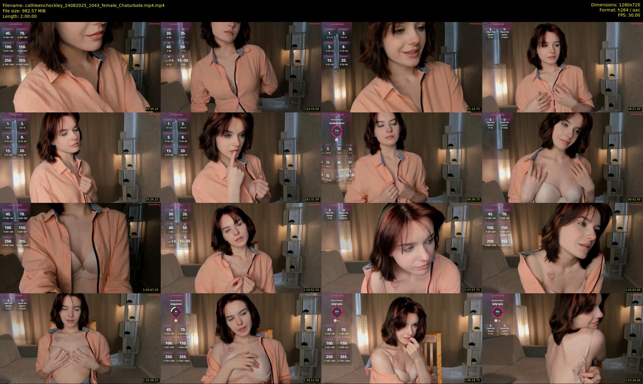 cathleenchockley — 120 minute Chaturbate female cam show recording, 720p, Aug 24, 2025