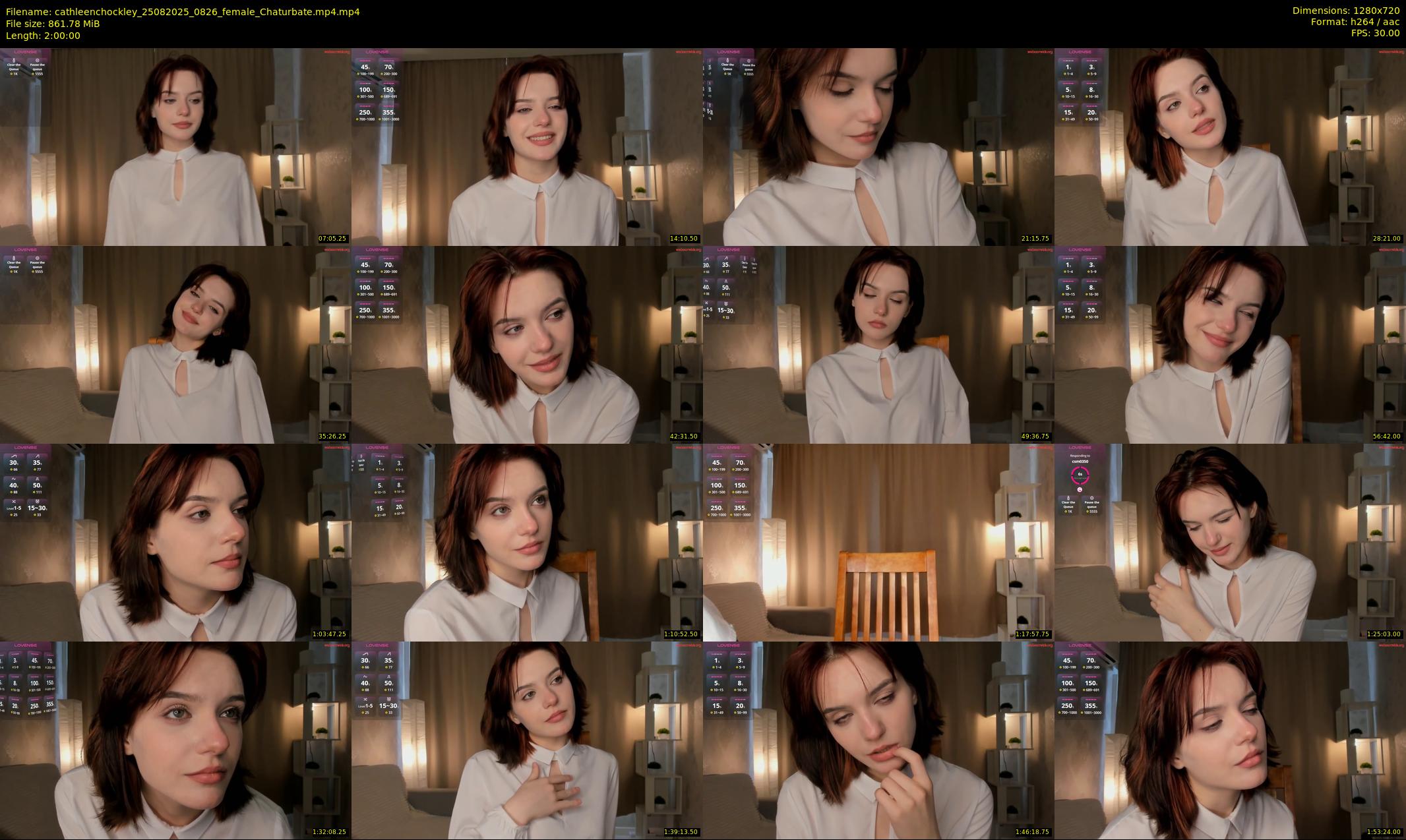 cathleenchockley — 120 minute Chaturbate female cam show recording, 720p, Aug 25, 2025