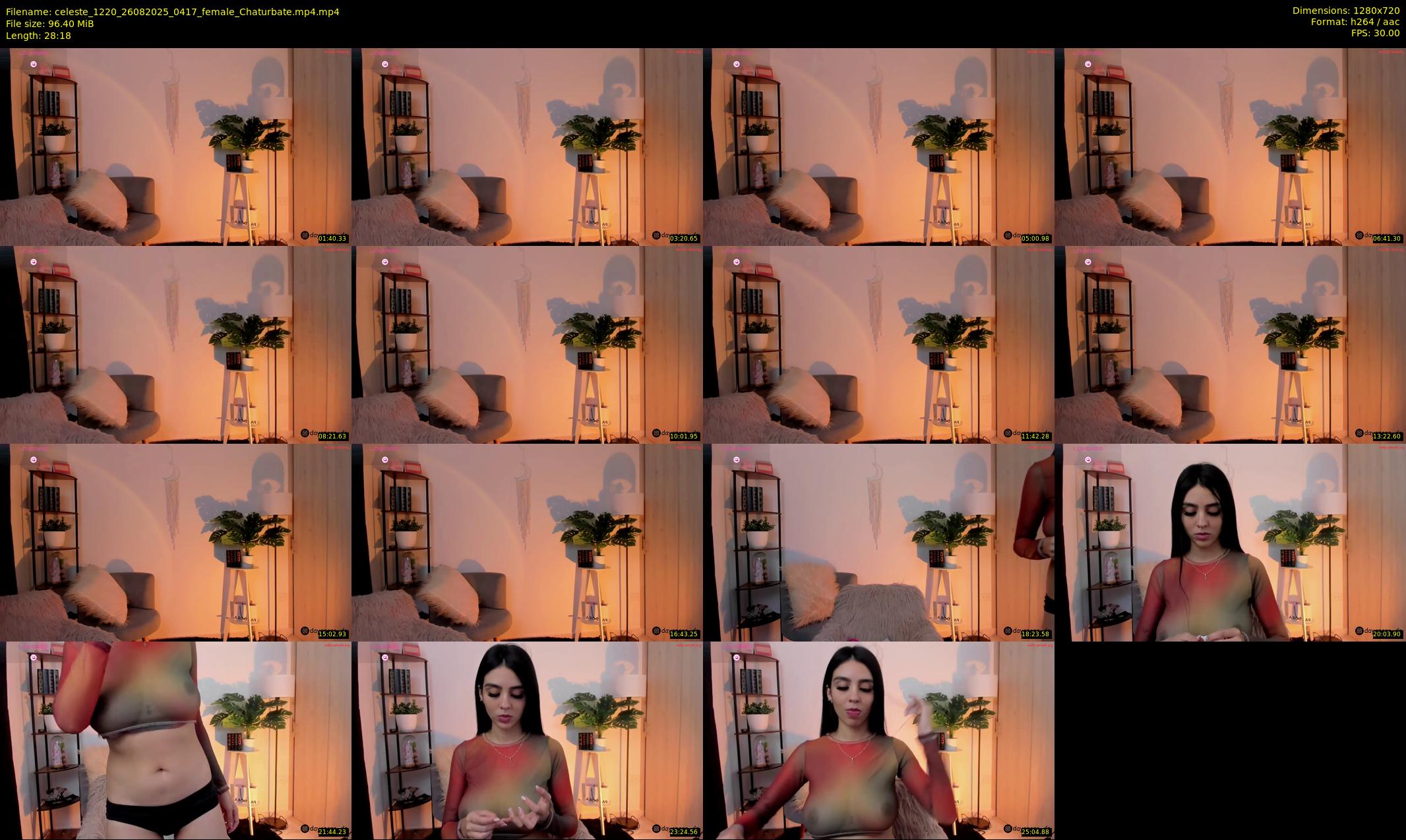celeste_1220 — 29 minute Chaturbate female cam show recording, 720p, Aug 26, 2025