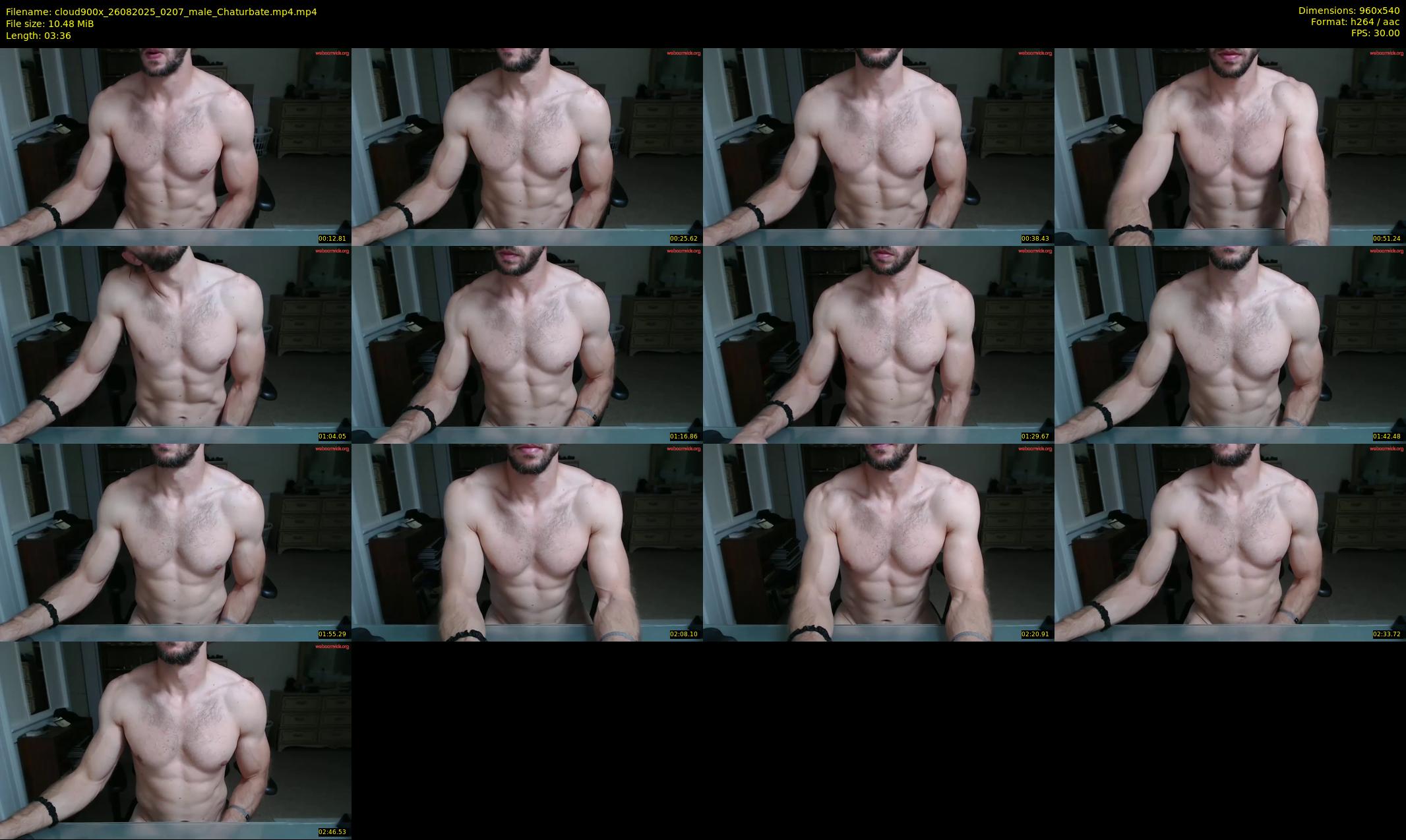 cloud900x — 4 minute Chaturbate male cam show recording, 480p, Aug 26, 2025