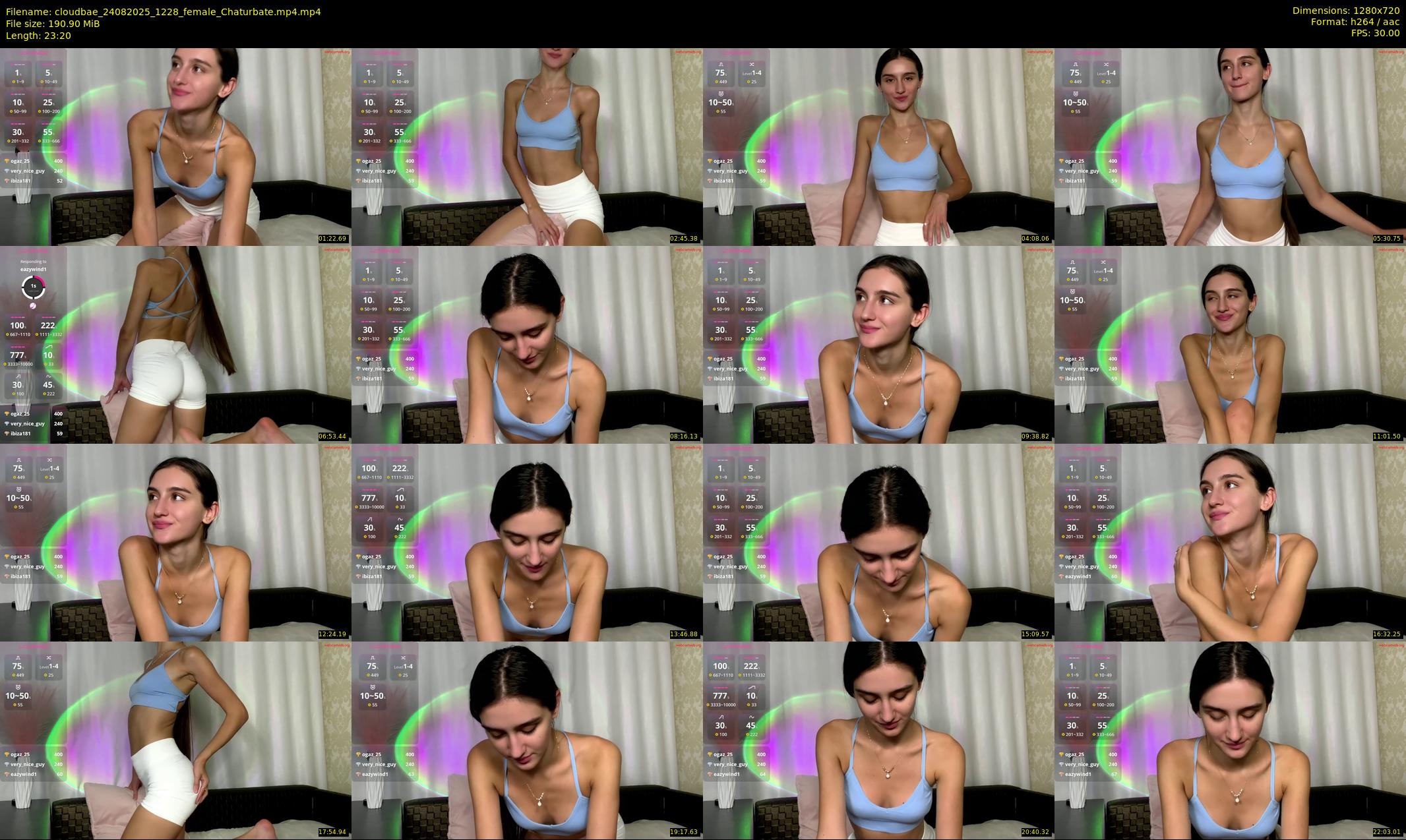 cloudbae — 24 minute Chaturbate female cam show recording, 720p, Aug 24, 2025