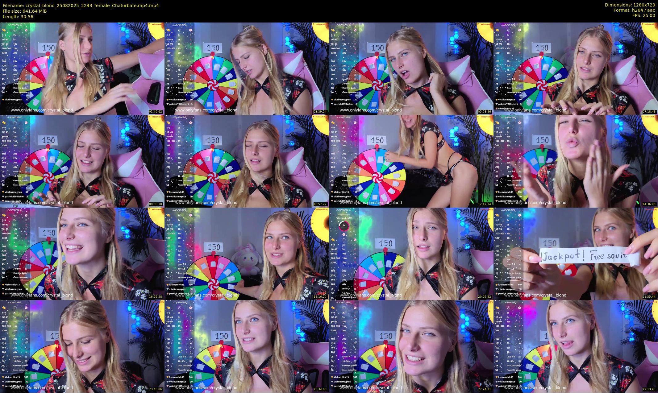 crystal_blond — 31 minute Chaturbate female cam show recording, 720p, Aug 25, 2025