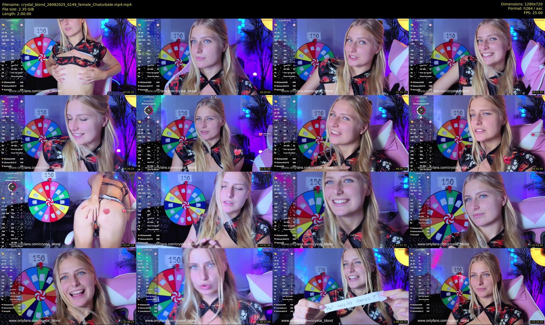 crystal_blond — 120 minute Chaturbate female cam show recording, 720p, Aug 26, 2025
