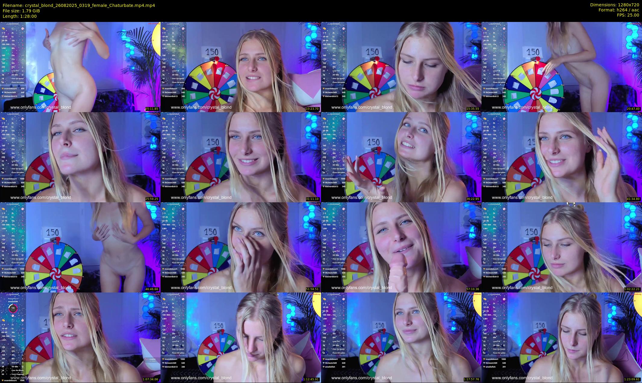 crystal_blond — 88 minute Chaturbate female cam show recording, 720p, Aug 26, 2025