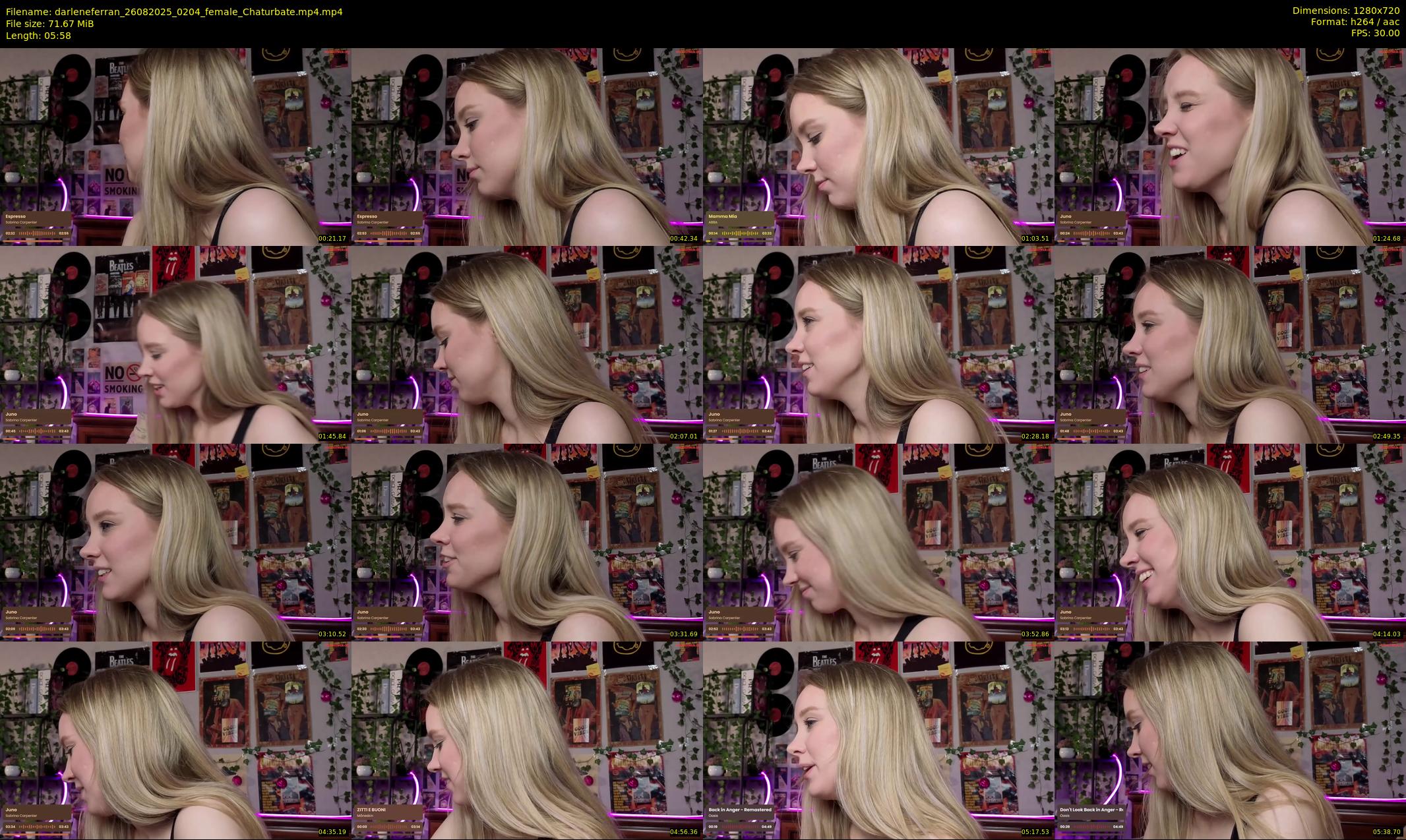darleneferran — 6 minute Chaturbate female cam show recording, 720p, Aug 26, 2025