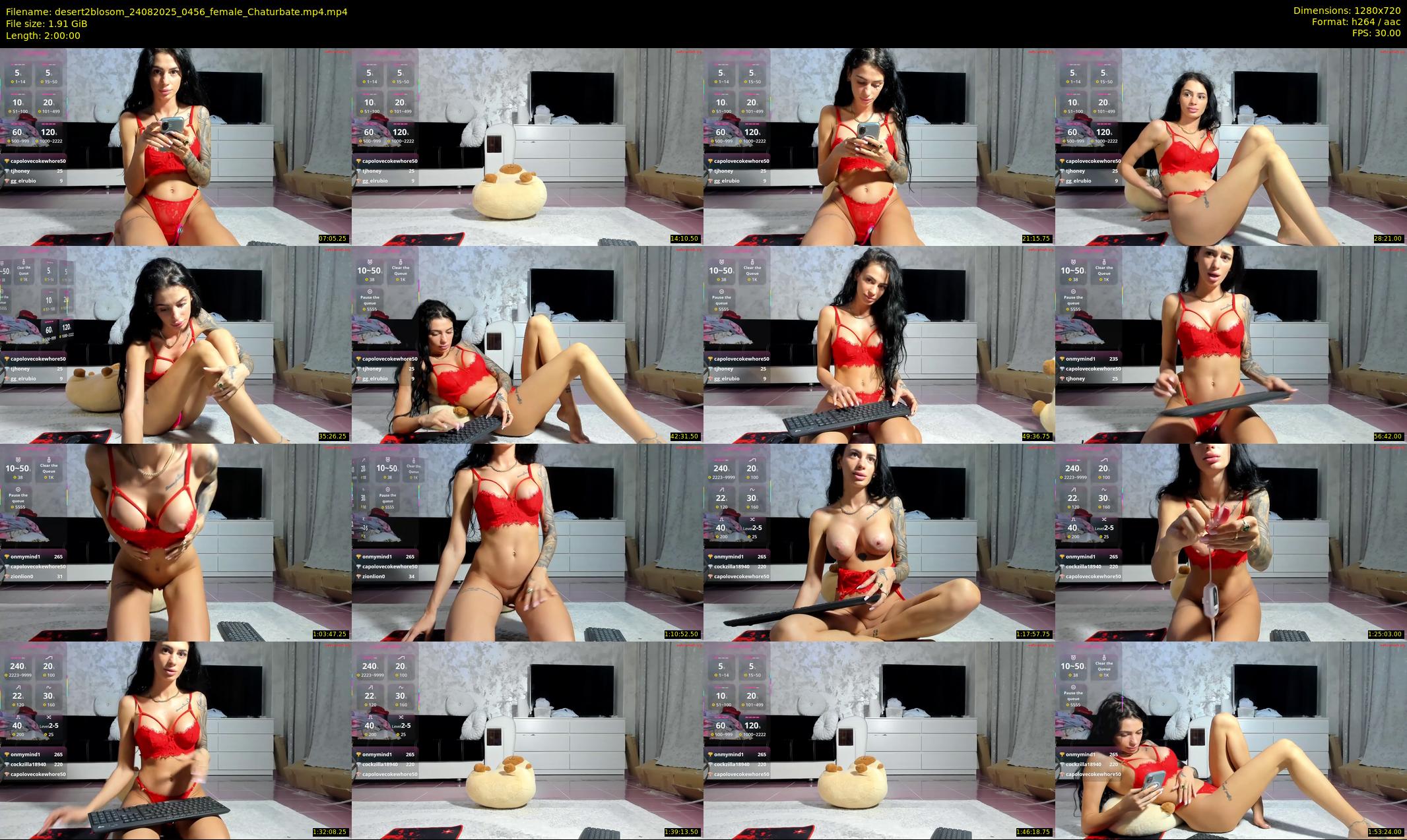 desert2blosom — 120 minute Chaturbate female cam show recording, 720p, Aug 24, 2025