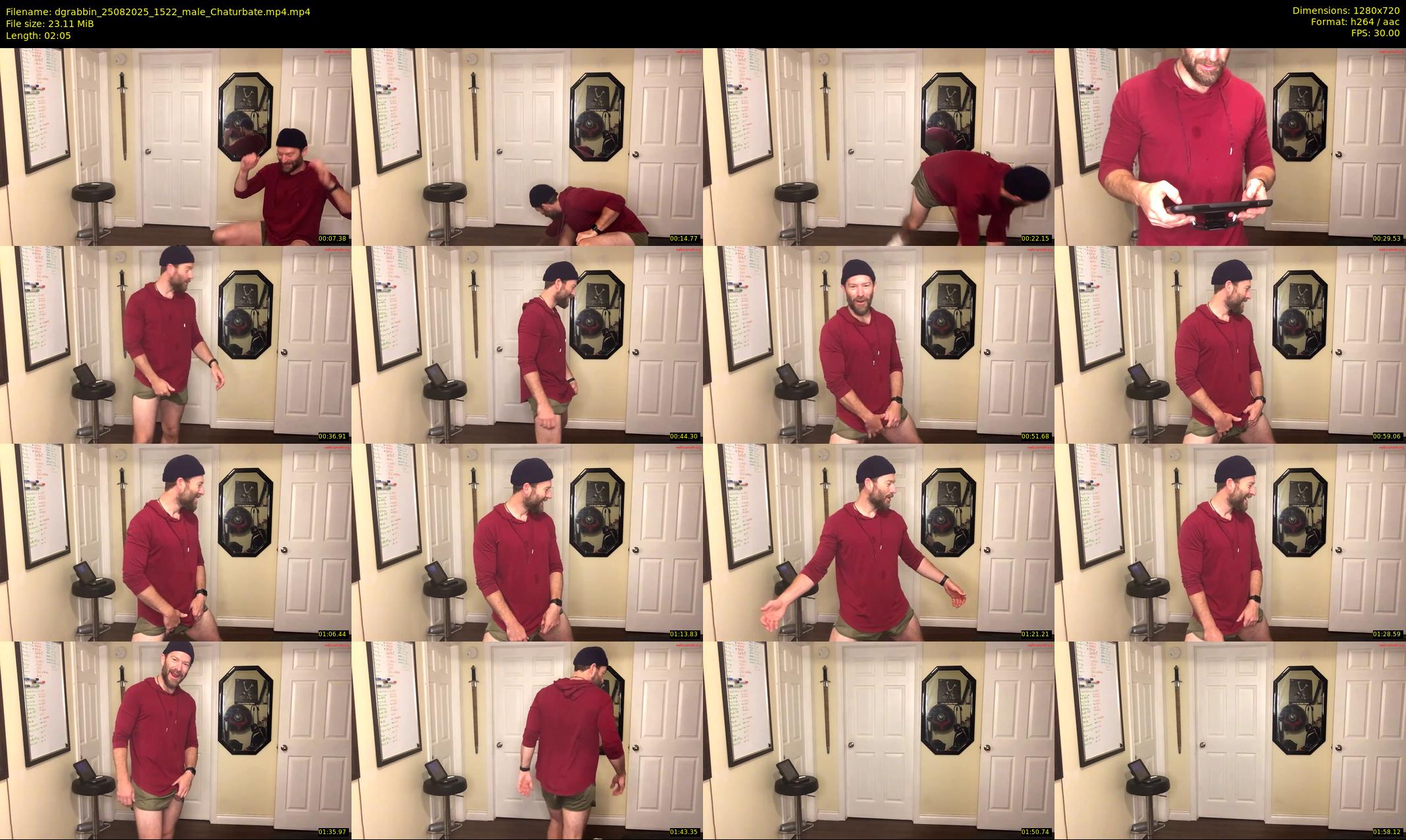 dgrabbin — 3 minute Chaturbate male cam show recording, 720p, Aug 25, 2025