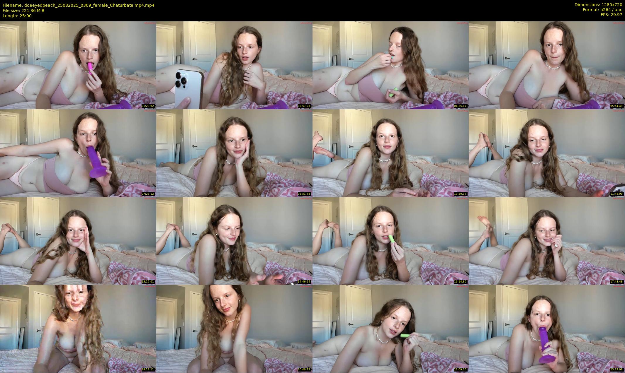 doeeyedpeach — 25 minute Chaturbate female cam show recording, 720p, Aug 25, 2025