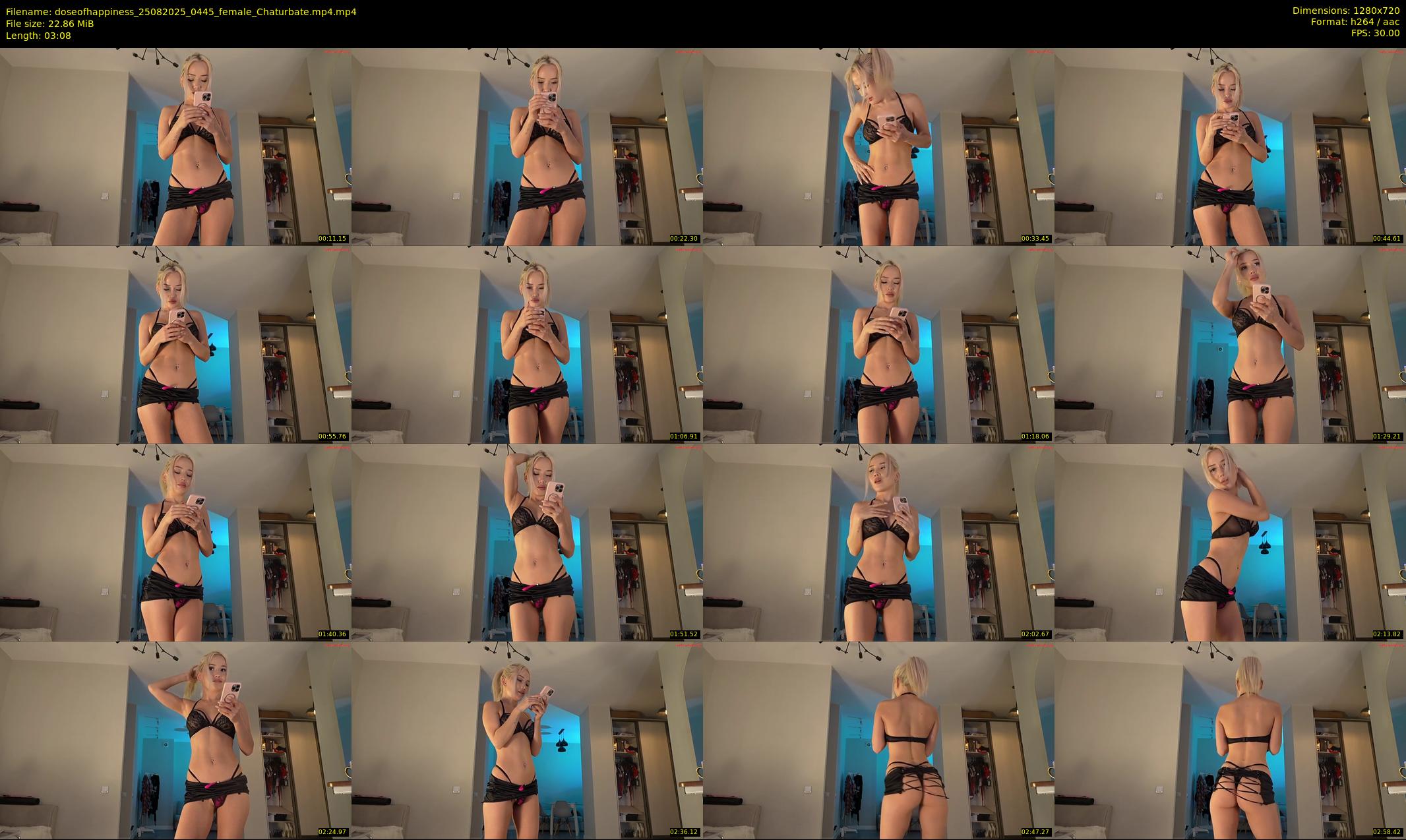 doseofhappiness — 4 minute Chaturbate female cam show recording, 720p, Aug 25, 2025