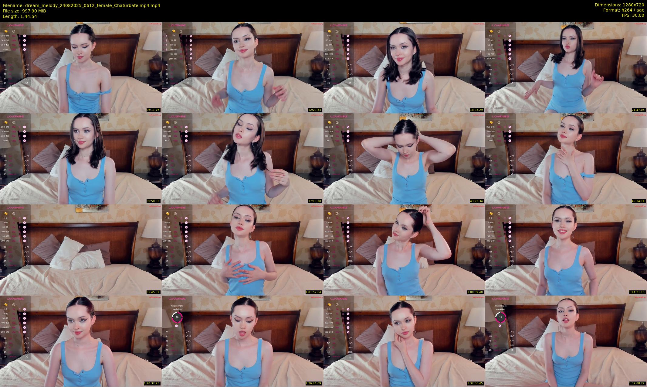 dream_melody — 105 minute Chaturbate female cam show recording, 720p, Aug 24, 2025
