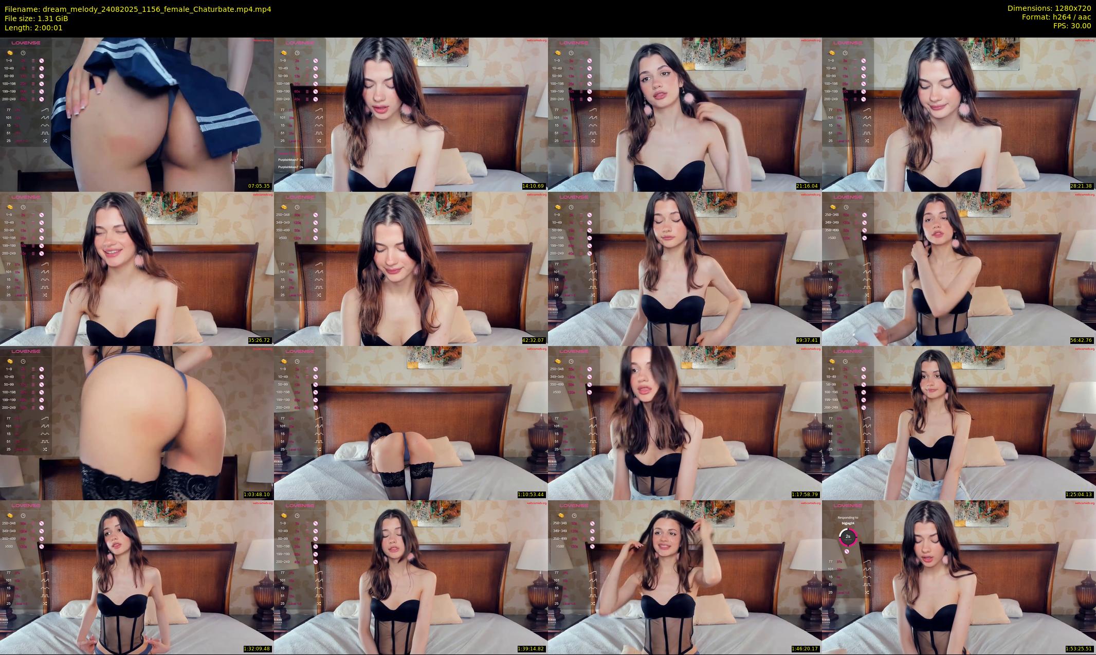 dream_melody — 121 minute Chaturbate female cam show recording, 720p, Aug 24, 2025