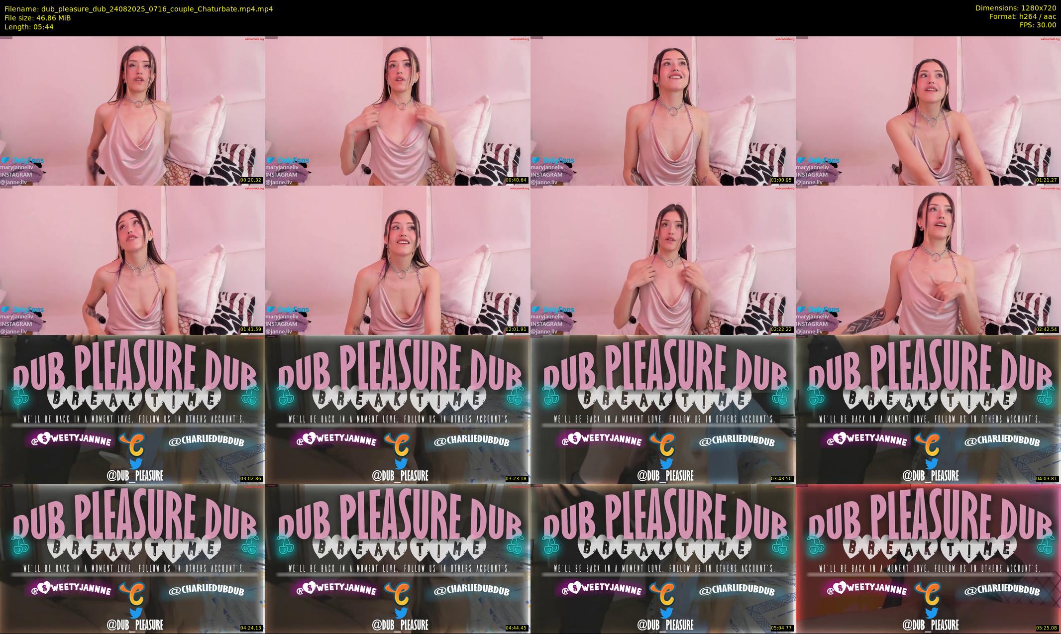 dub_pleasure_dub — 6 minute Chaturbate couple cam show recording, 720p, Aug 24, 2025