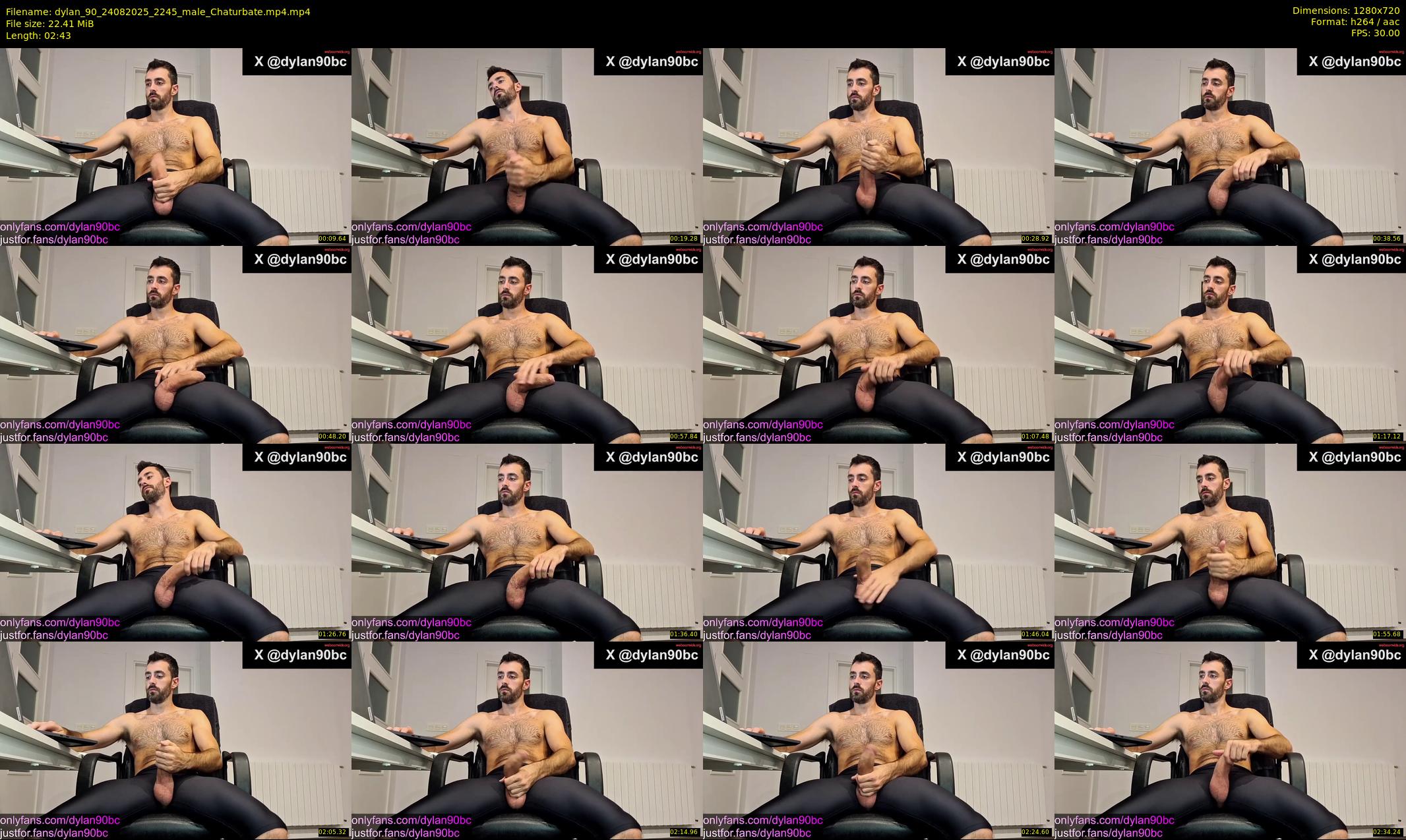 dylan_90 — 3 minute Chaturbate male cam show recording, 720p, Aug 24, 2025