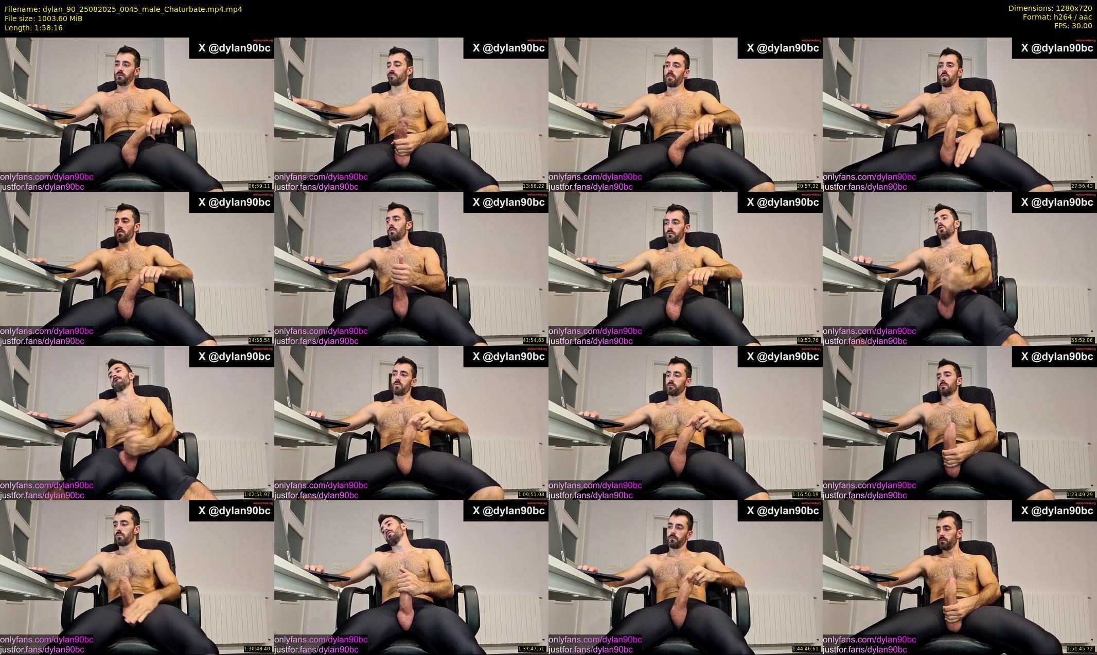dylan_90 — 119 minute Chaturbate male cam show recording, 720p, Aug 25, 2025