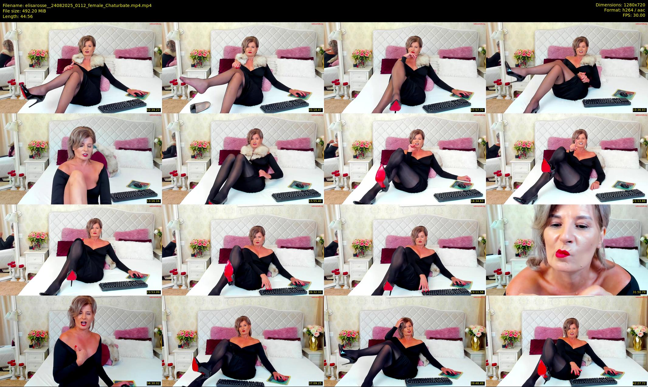 elisarosse_ — 45 minute Chaturbate female cam show recording, 720p, Aug 24, 2025
