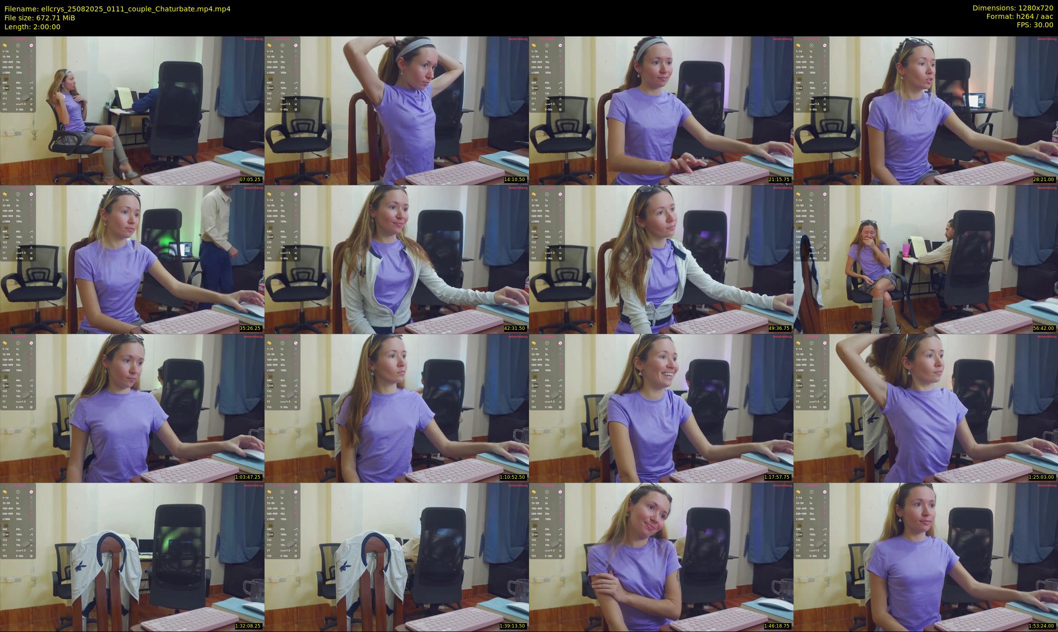 ellcrys — 120 minute Chaturbate couple cam show recording, 720p, Aug 25, 2025