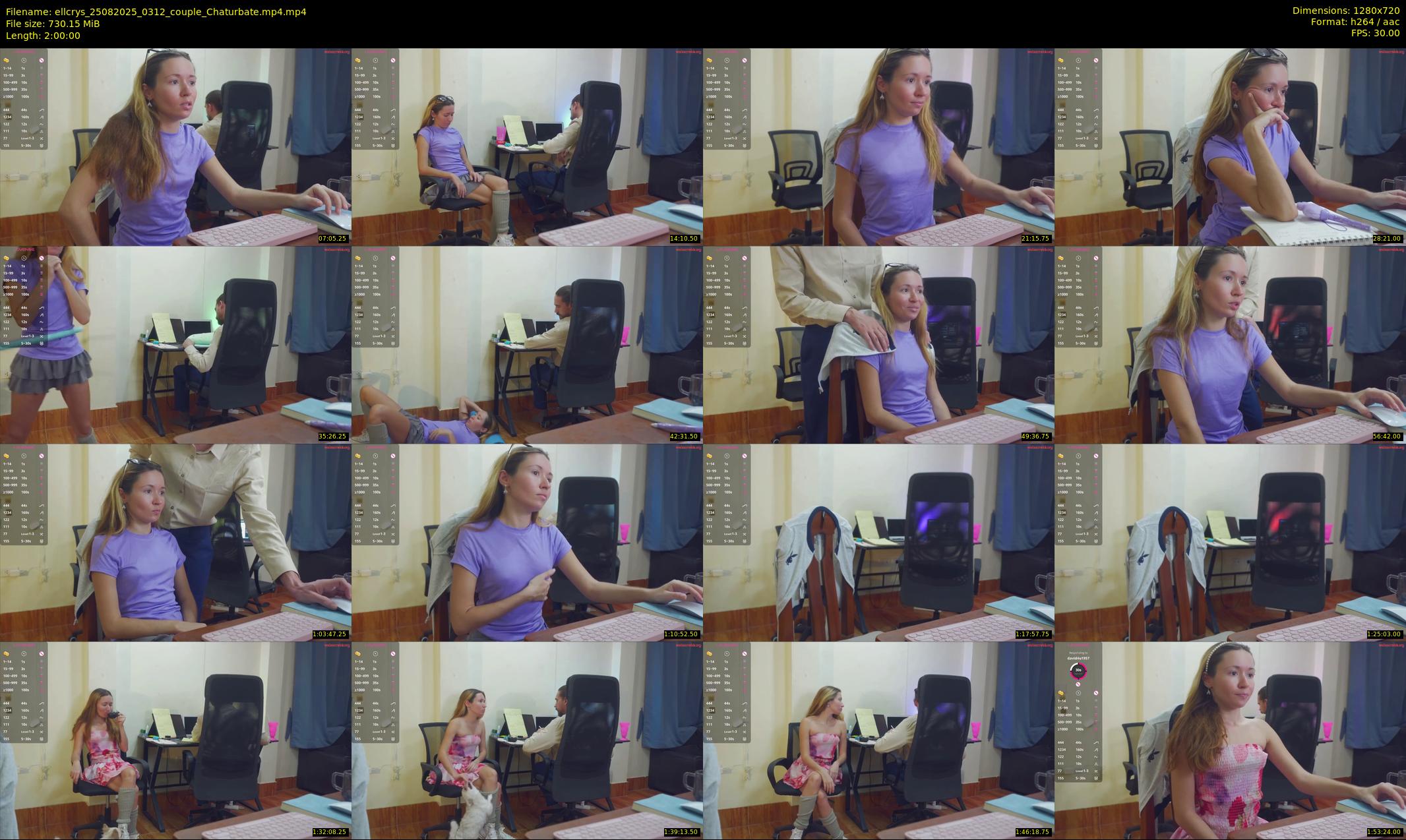 ellcrys — 120 minute Chaturbate couple cam show recording, 720p, Aug 25, 2025