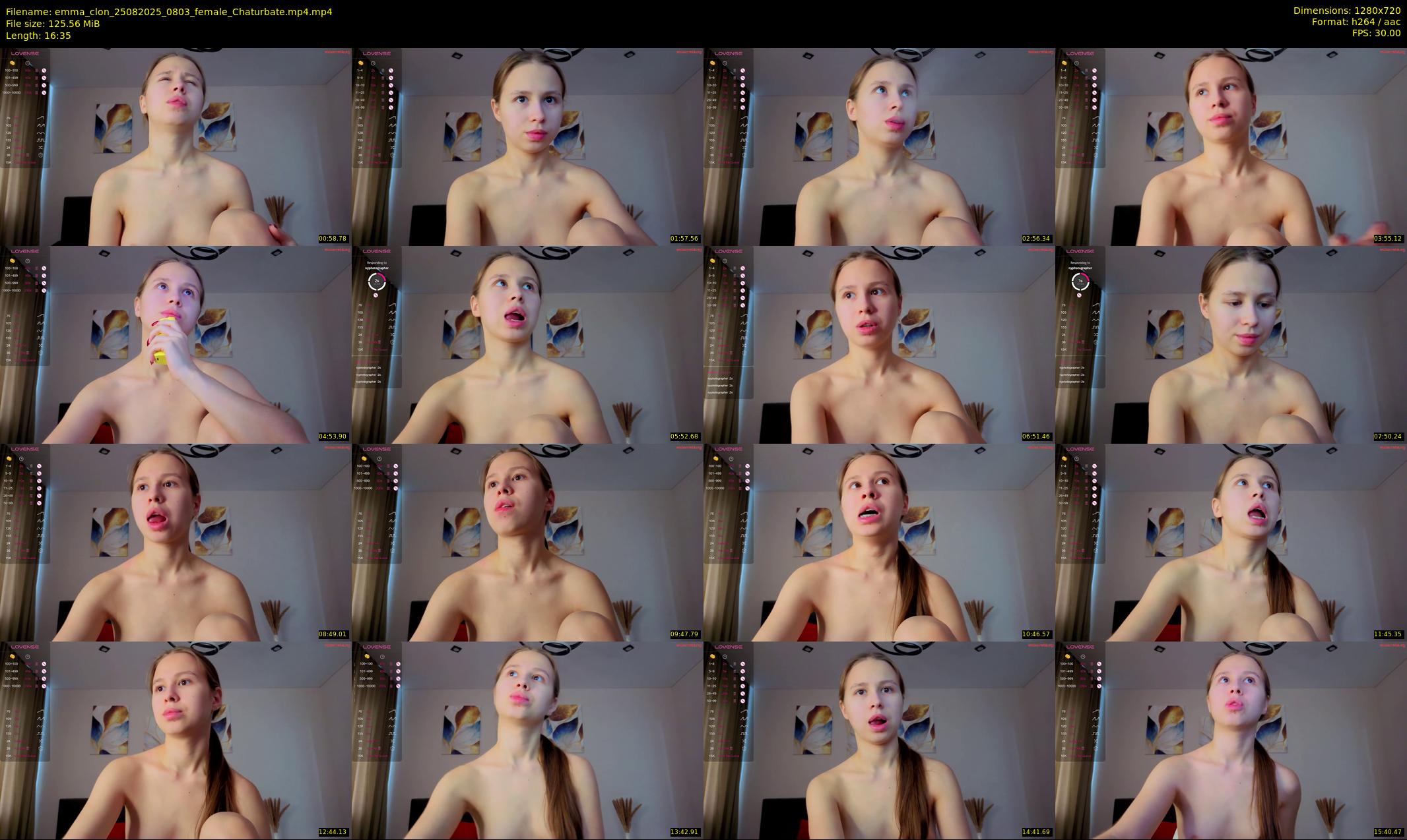 emma_clon — 17 minute Chaturbate female cam show recording, 720p, Aug 25, 2025