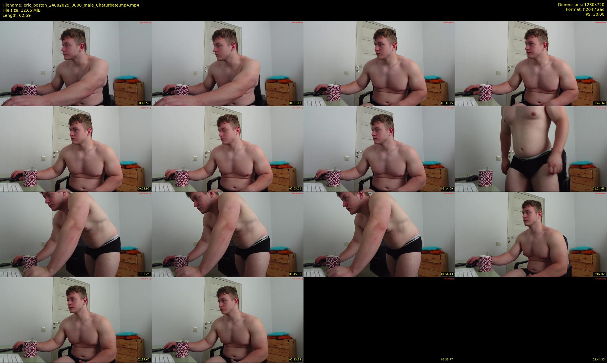 eric_poston — 3 minute Chaturbate male cam show recording, 720p, Aug 24, 2025