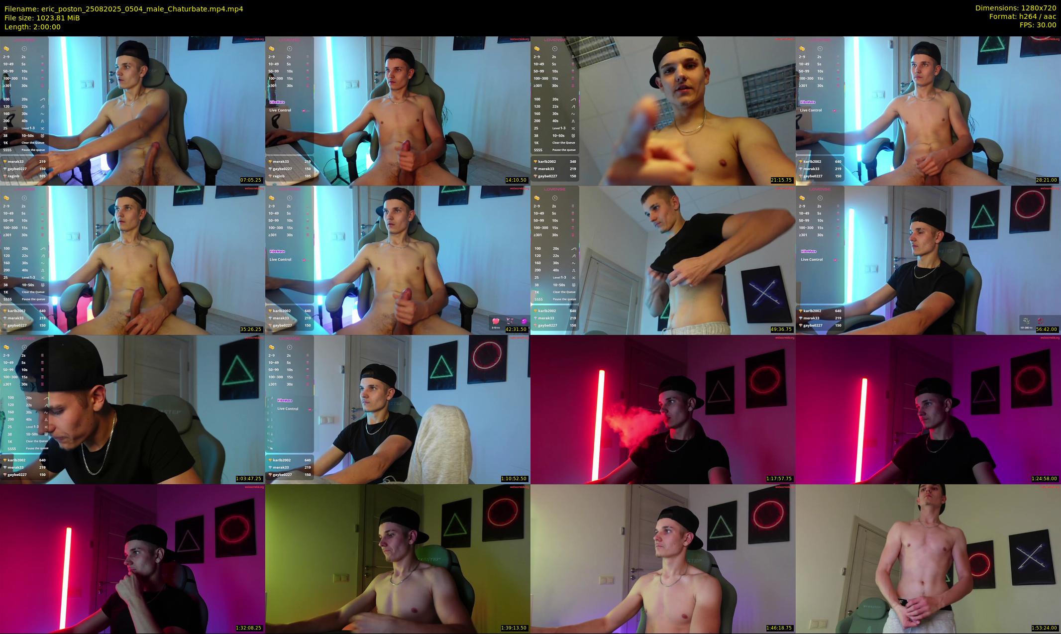 eric_poston — 120 minute Chaturbate male cam show recording, 720p, Aug 25, 2025