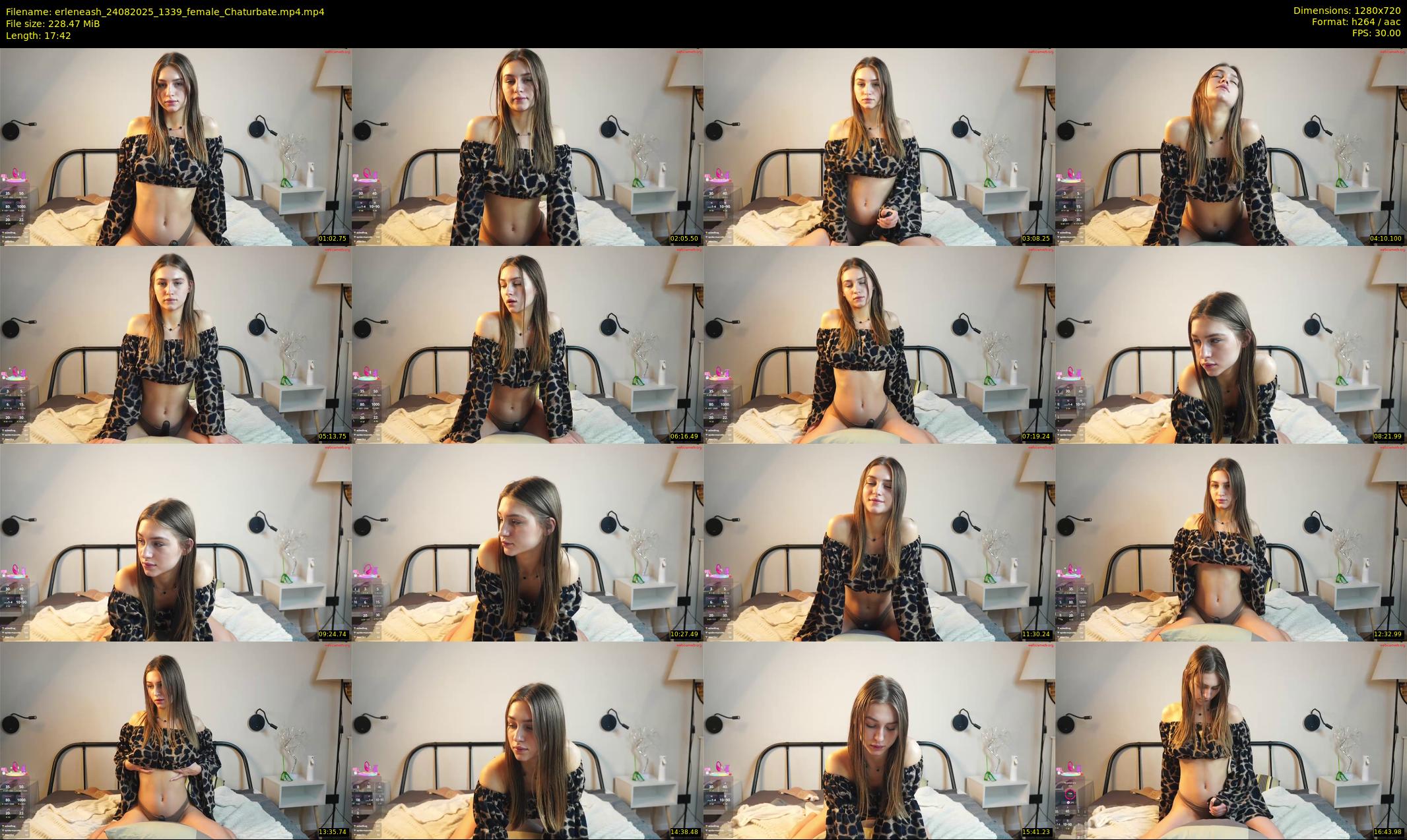 erleneash — 18 minute Chaturbate female cam show recording, 720p, Aug 24, 2025