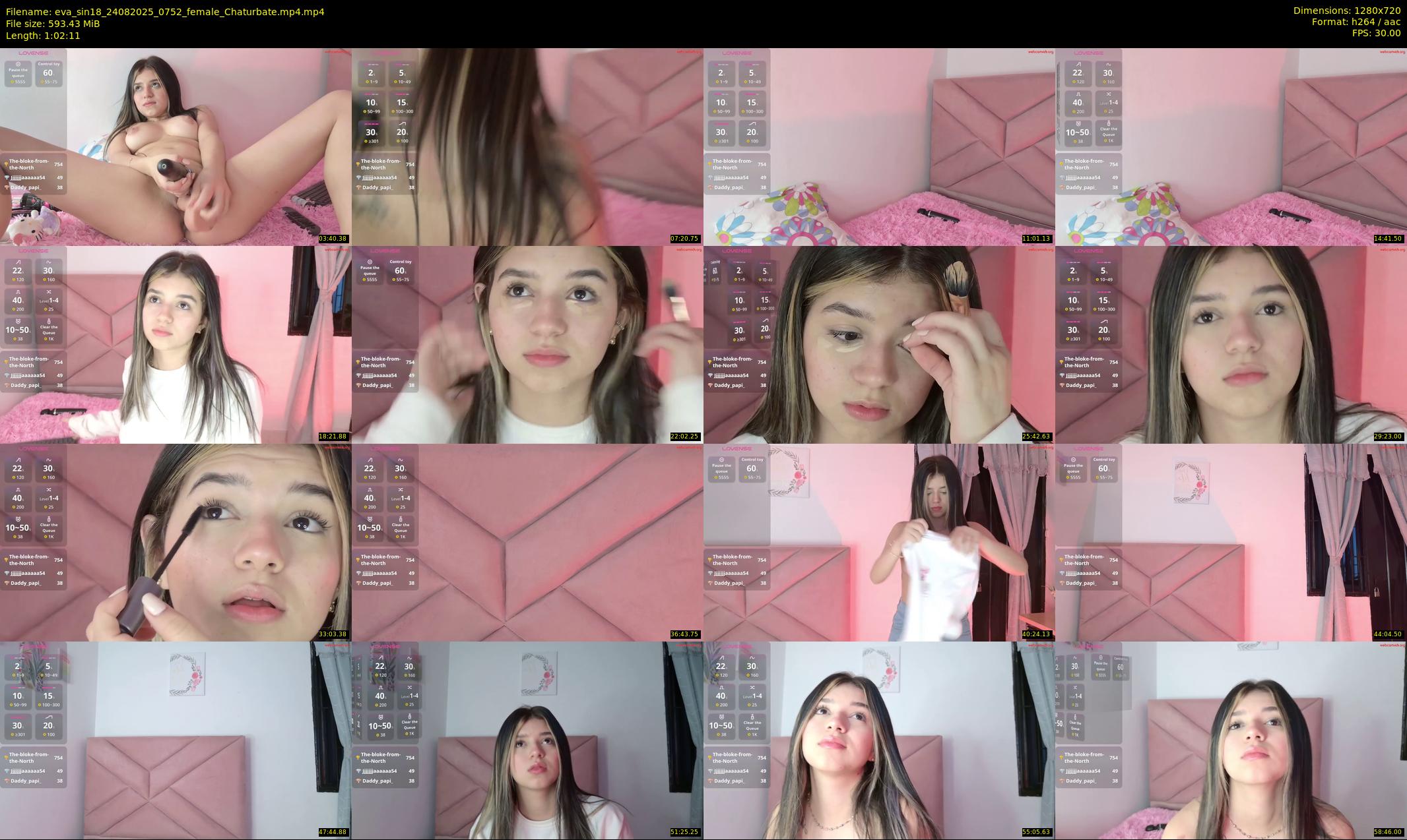 eva_sin18 — 63 minute Chaturbate female cam show recording, 720p, Aug 24, 2025
