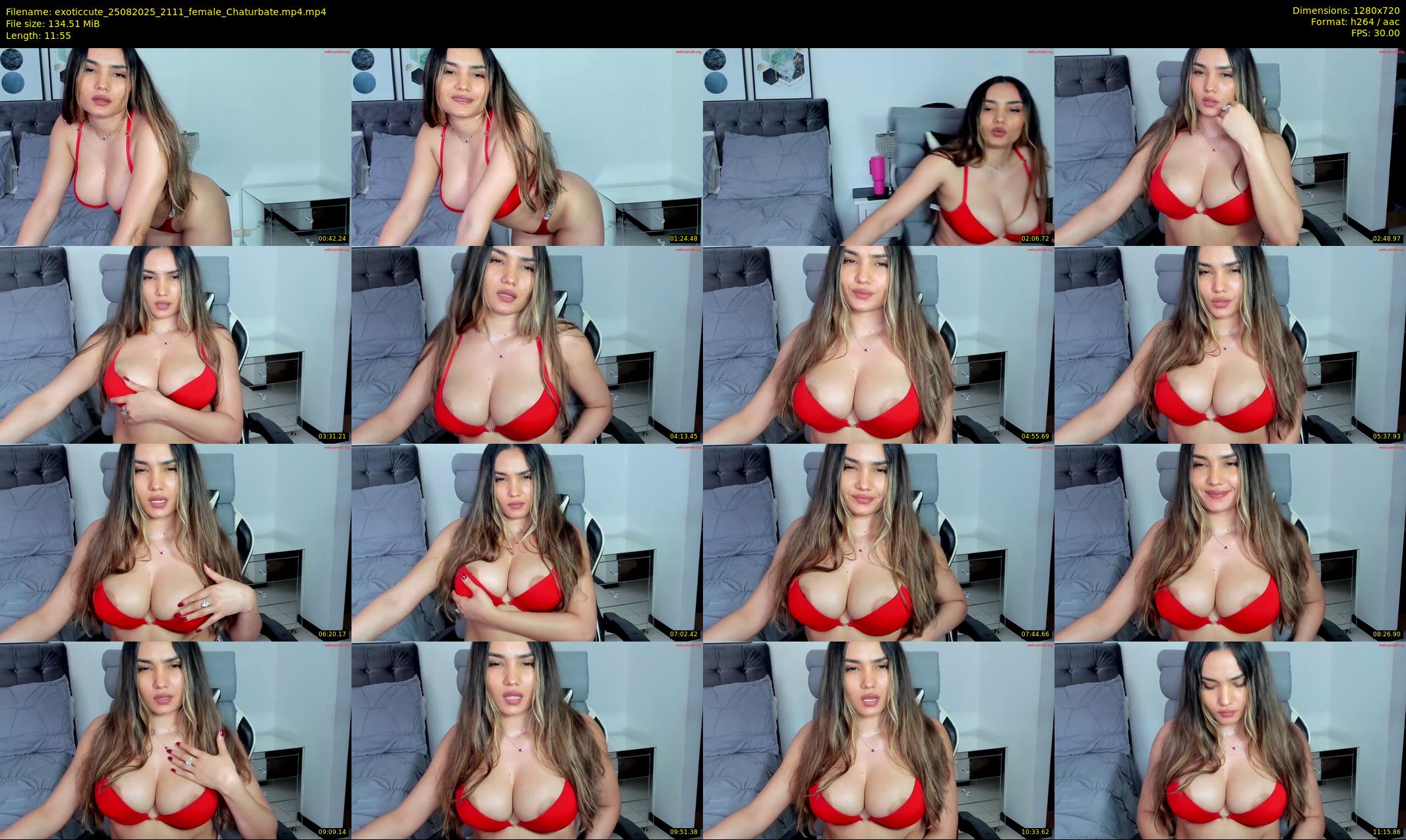 exoticcute — 12 minute Chaturbate female cam show recording, 720p, Aug 25, 2025