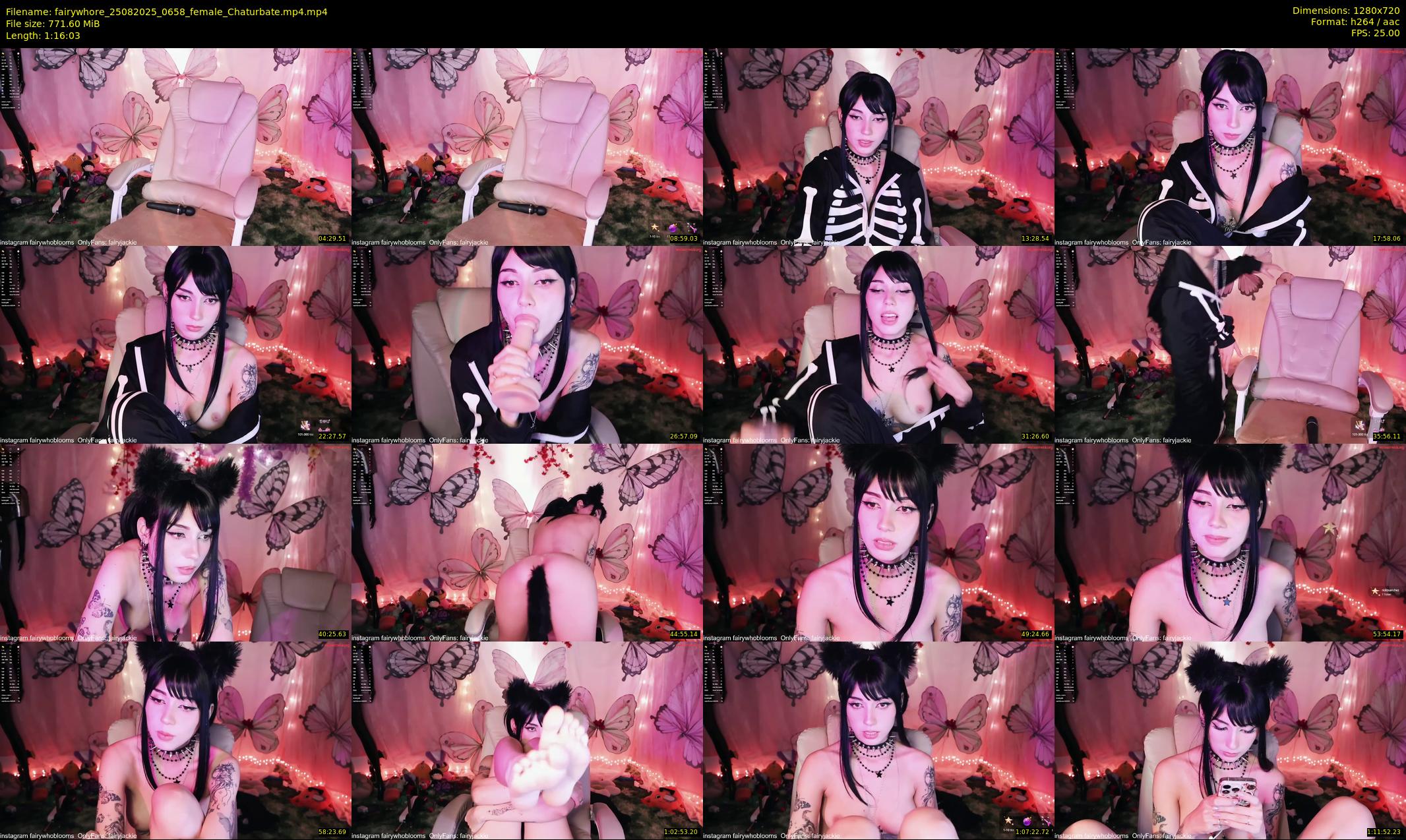 fairywhore — 77 minute Chaturbate female cam show recording, 720p, Aug 25, 2025
