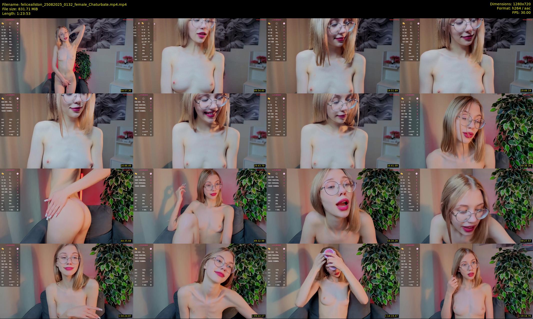 feliceallston — 84 minute Chaturbate female cam show recording, 720p, Aug 25, 2025