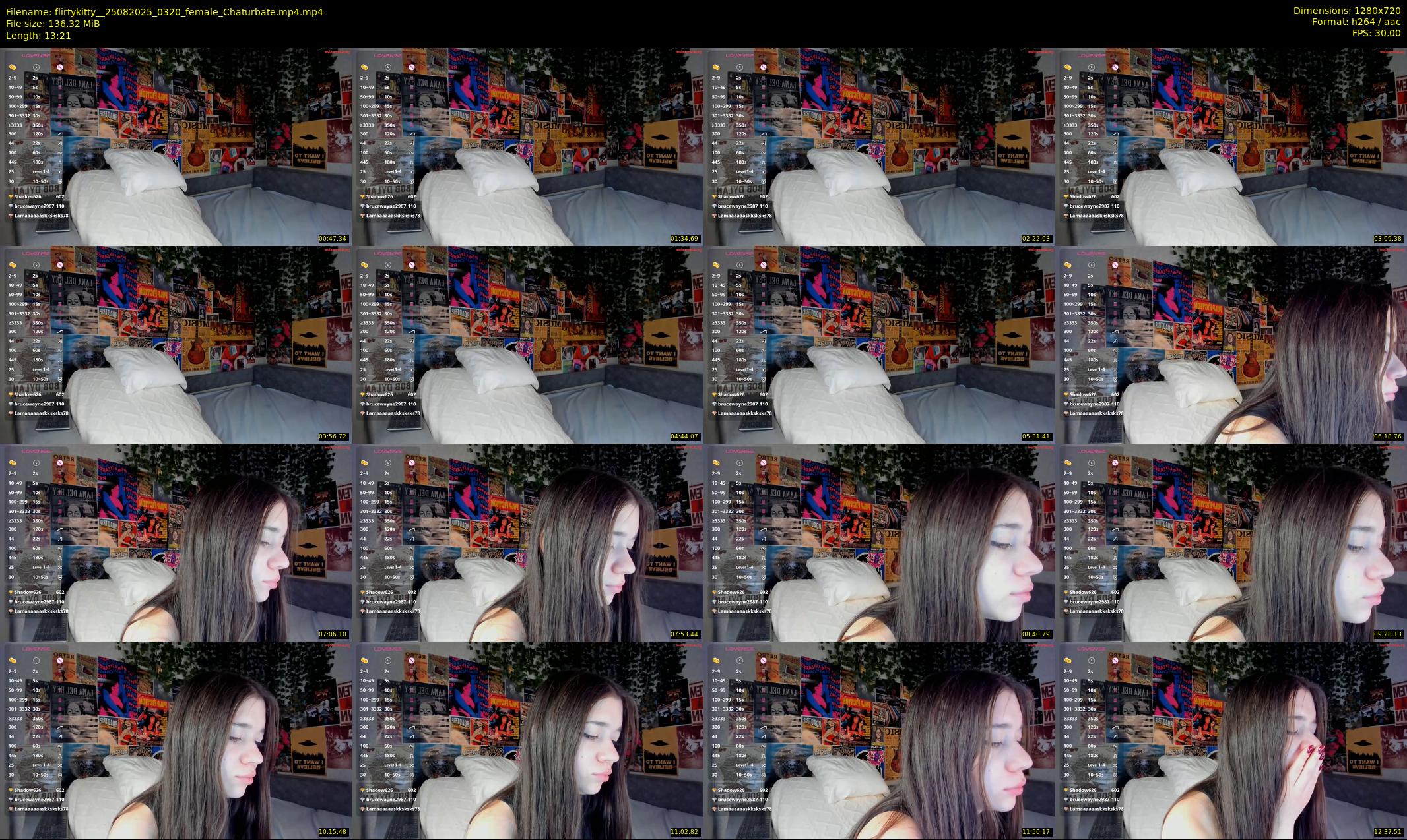 flirtykitty_ — 14 minute Chaturbate female cam show recording, 720p, Aug 25, 2025