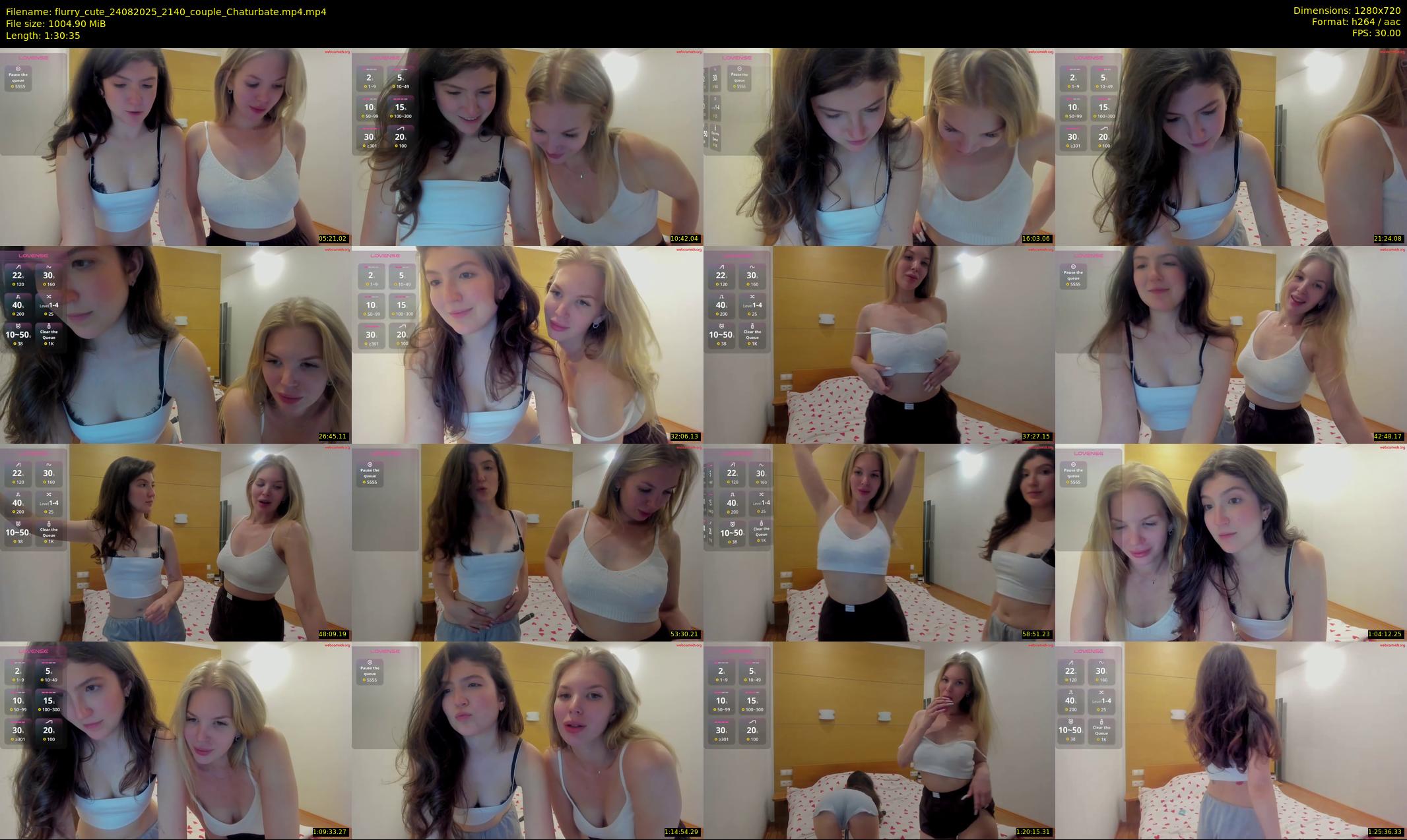 flurry_cute — 91 minute Chaturbate couple cam show recording, 720p, Aug 24, 2025