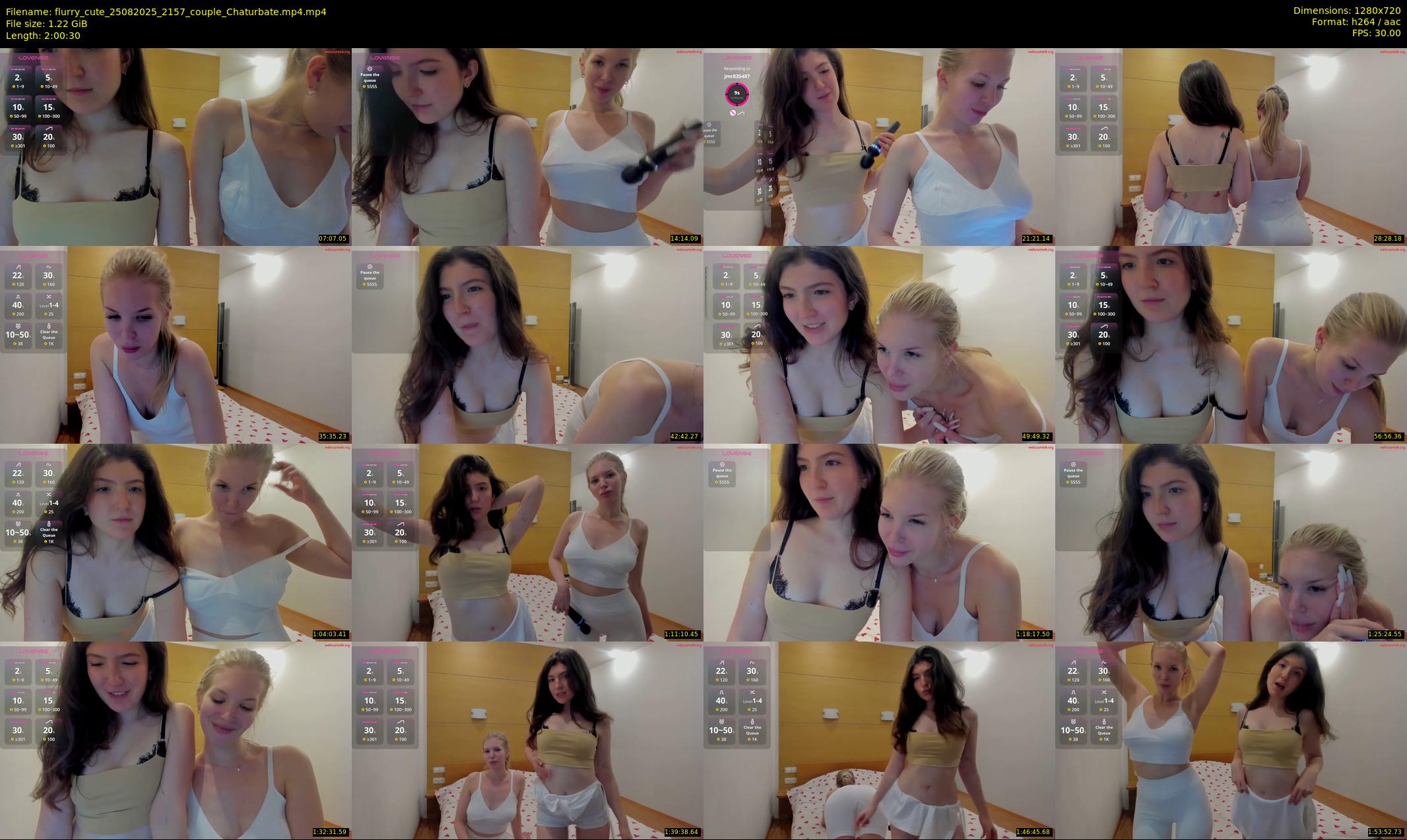 flurry_cute — 121 minute Chaturbate couple cam show recording, 720p, Aug 25, 2025