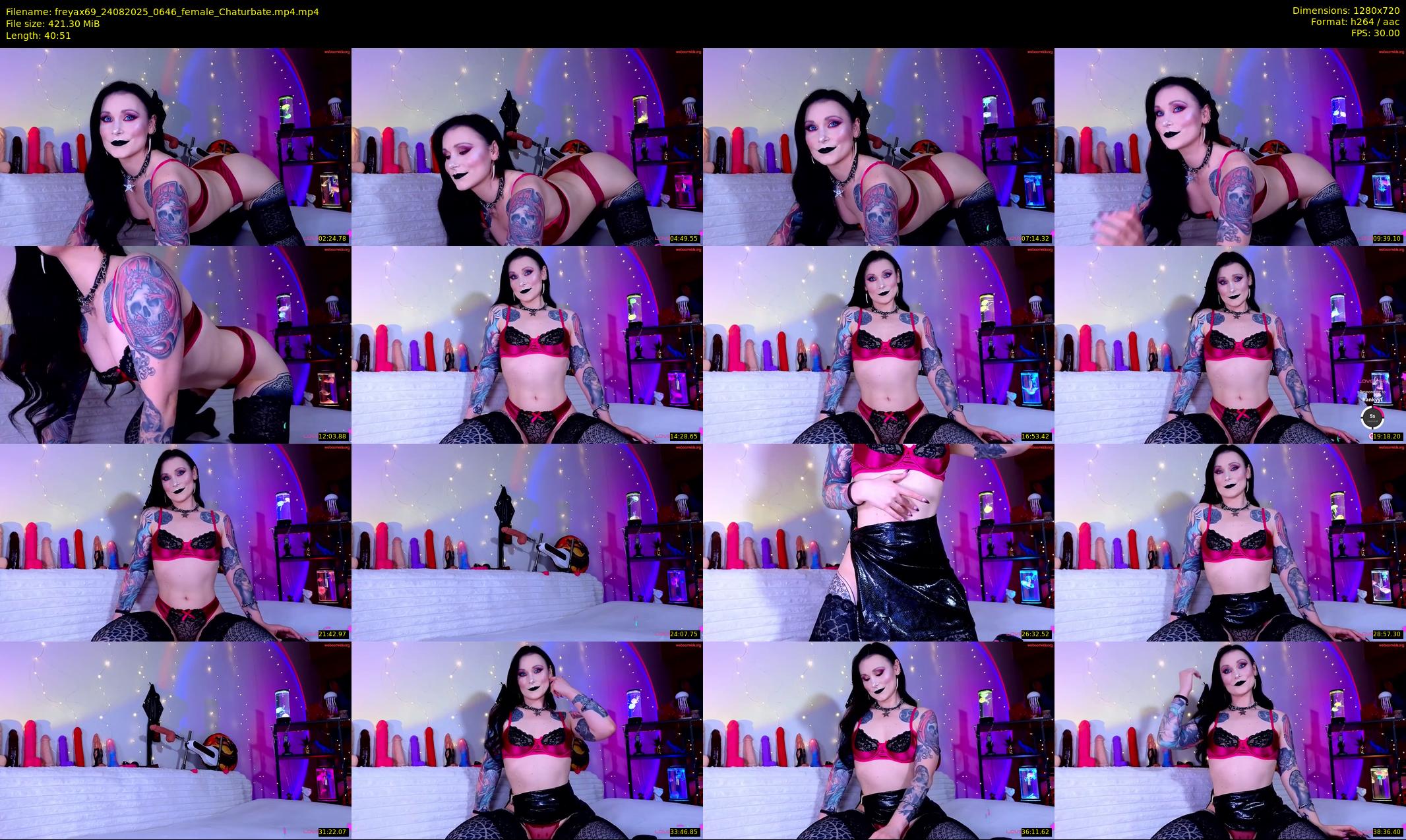 freyax69 — 41 minute Chaturbate female cam show recording, 720p, Aug 24, 2025