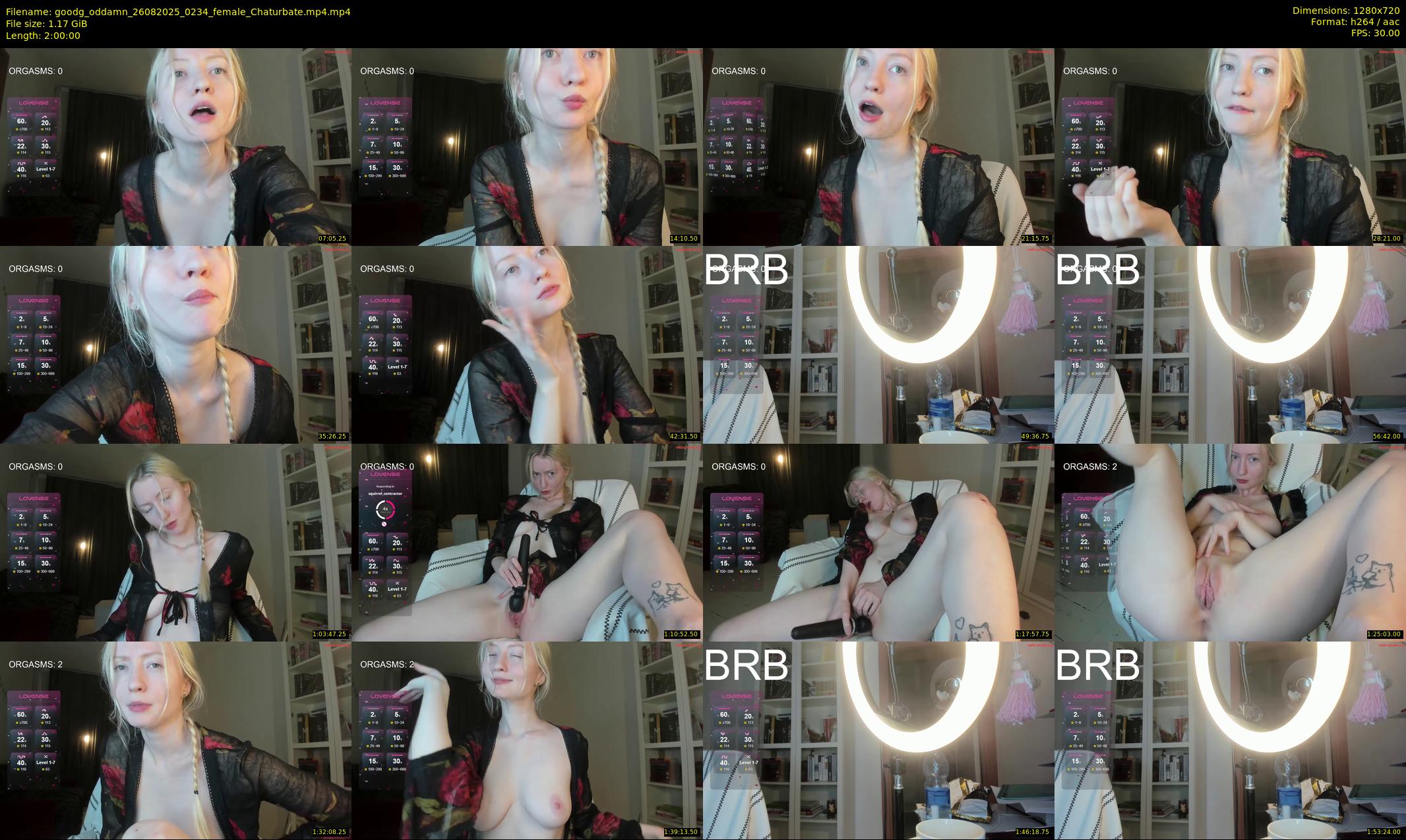 goodg_oddamn — 120 minute Chaturbate female cam show recording, 720p, Aug 26, 2025