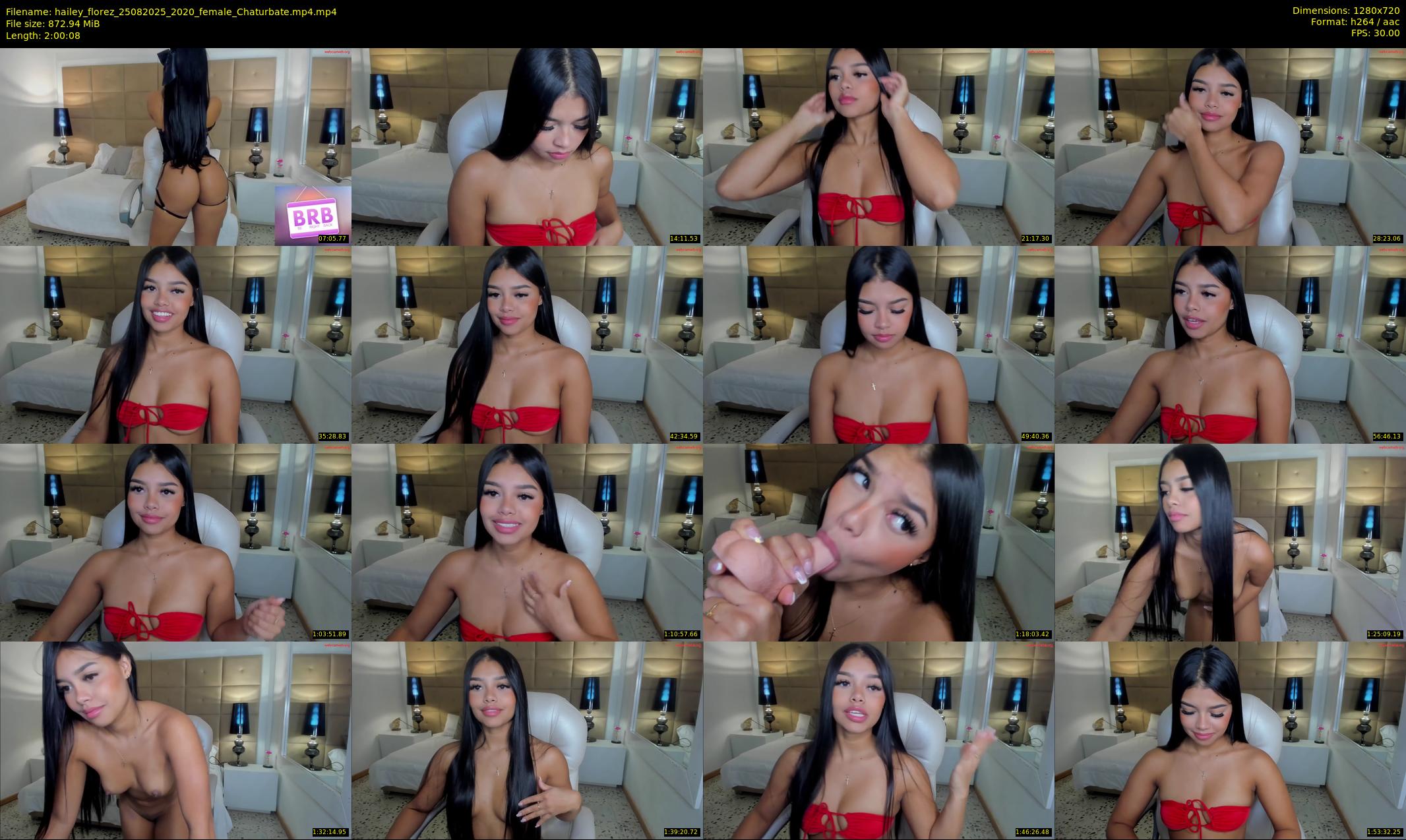 hailey_florez — 121 minute Chaturbate female cam show recording, 720p, Aug 25, 2025