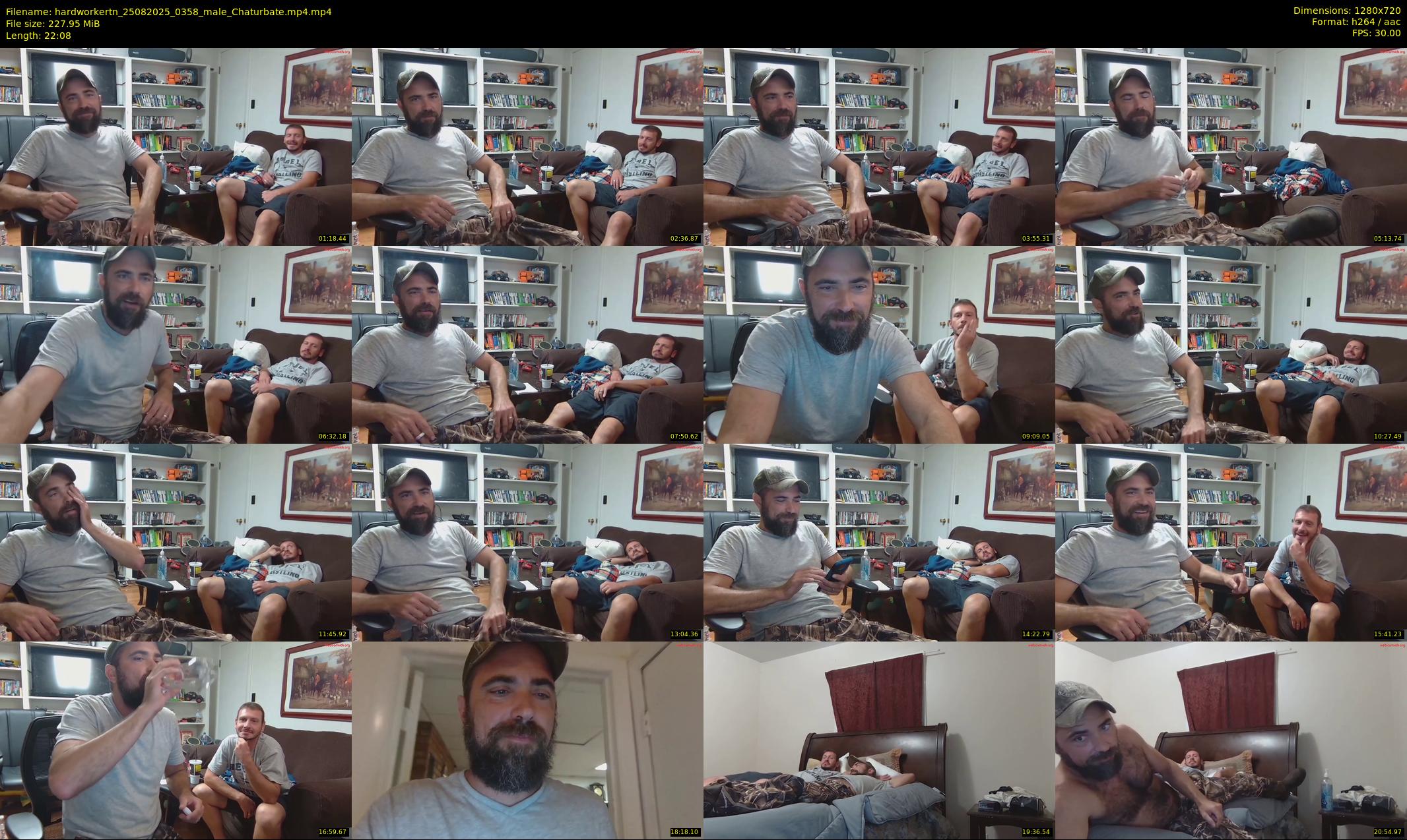 hardworkertn — 23 minute Chaturbate male cam show recording, 720p, Aug 25, 2025