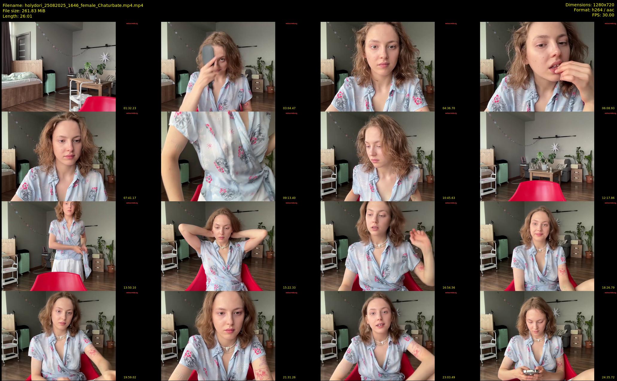holydori — 27 minute Chaturbate female cam show recording, 720p, Aug 25, 2025