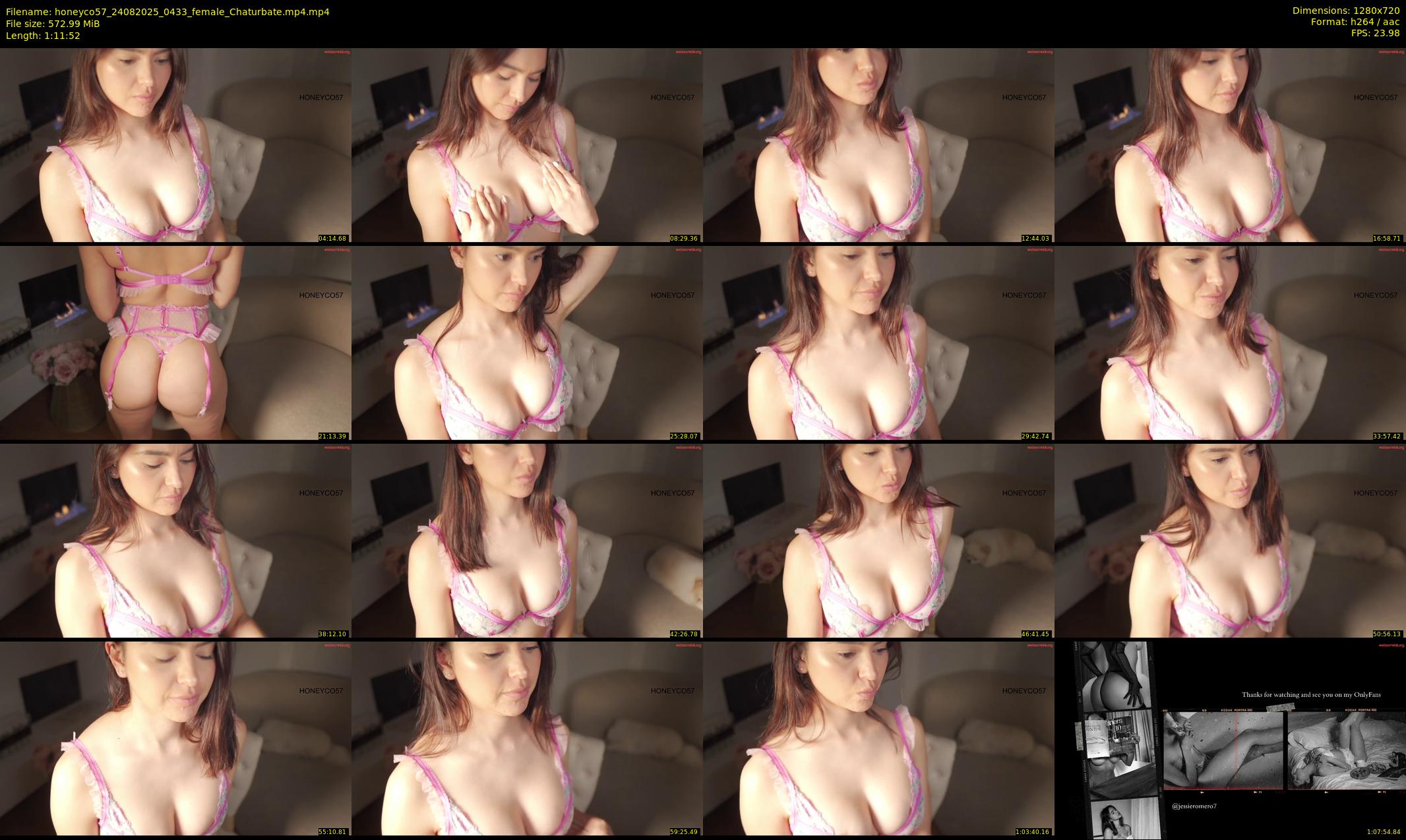 honeyco57 — 72 minute Chaturbate female cam show recording, 720p, Aug 24, 2025