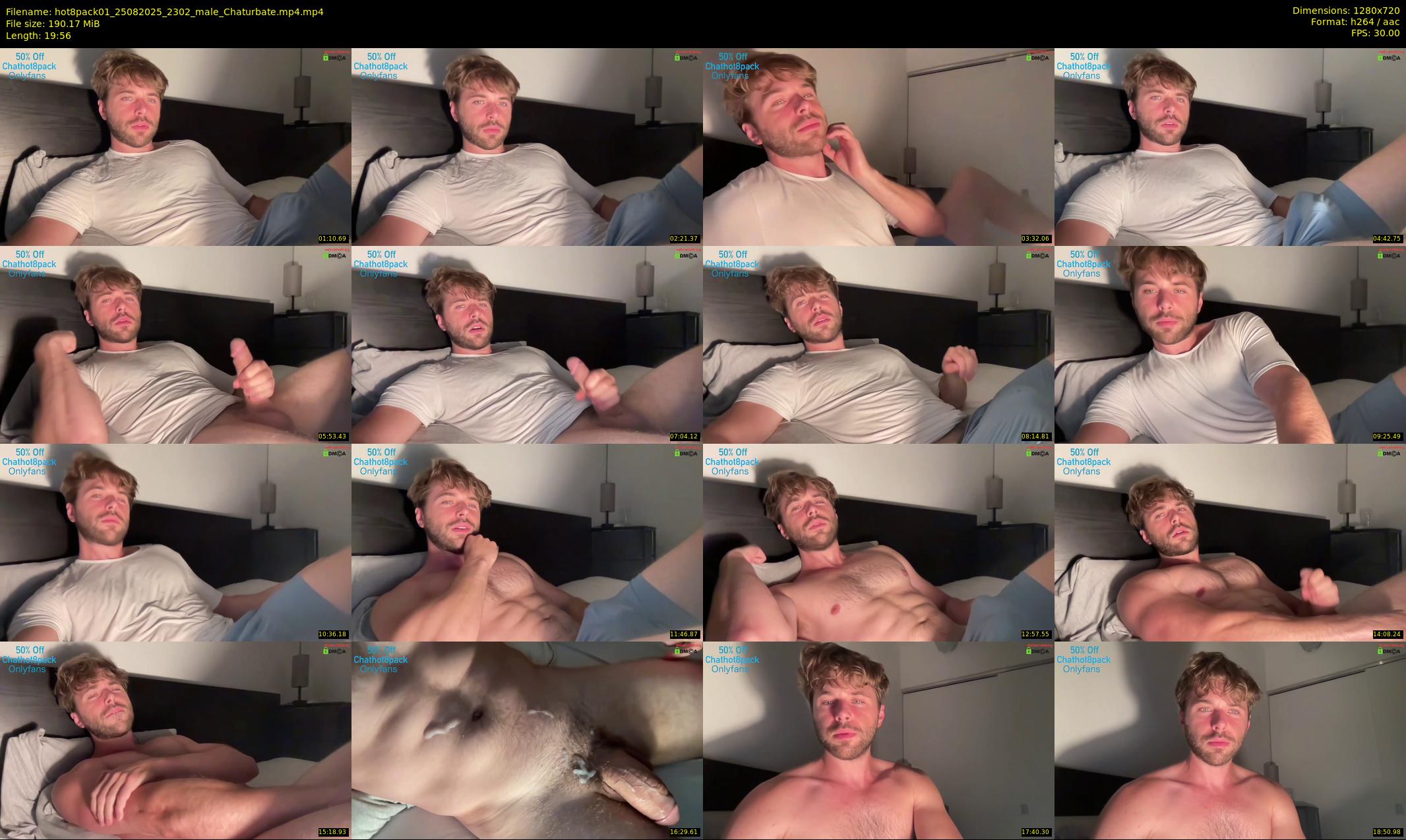 hot8pack01 — 20 minute Chaturbate male cam show recording, 720p, Aug 25, 2025