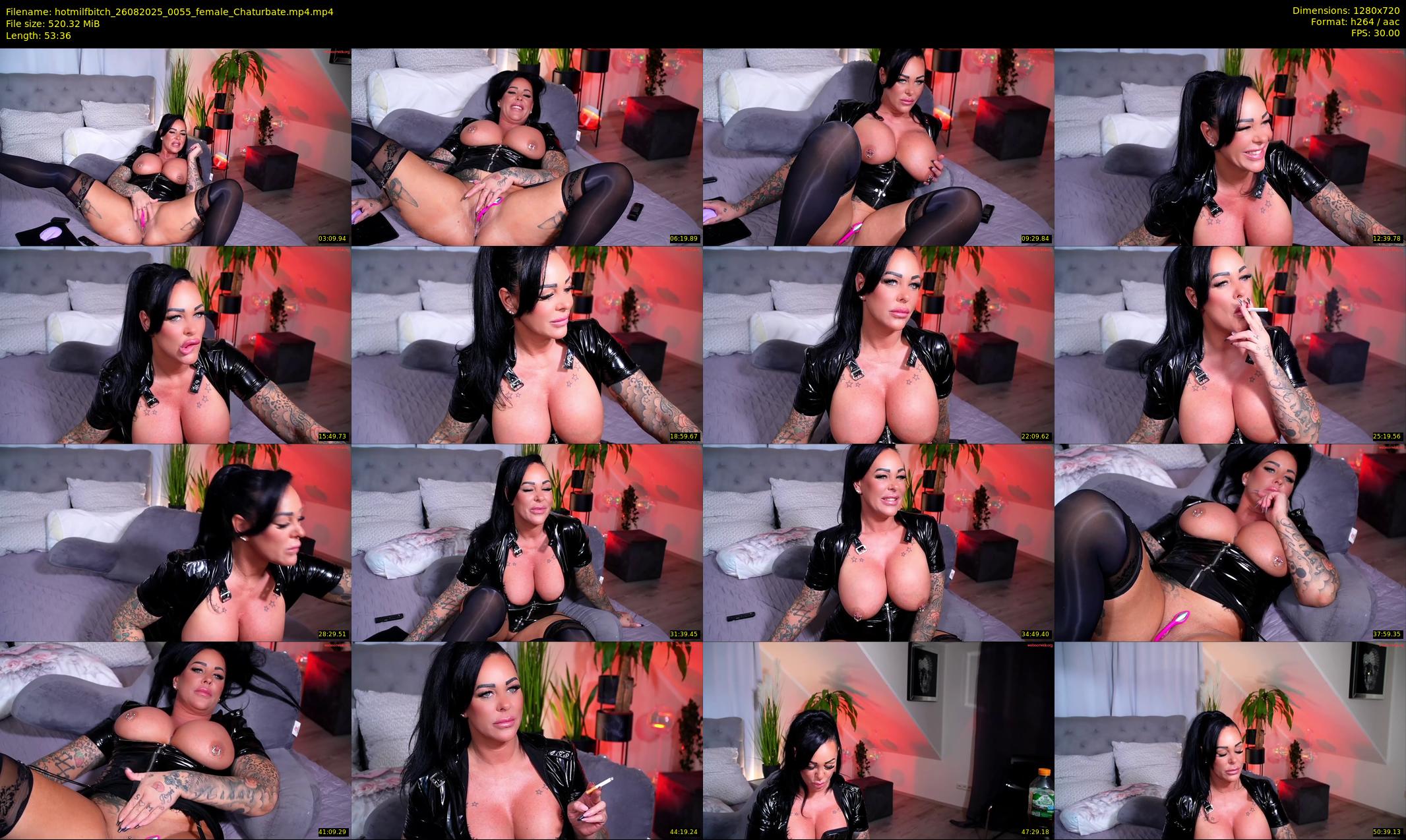 hotmilfbitch — 54 minute Chaturbate female cam show recording, 720p, Aug 26, 2025