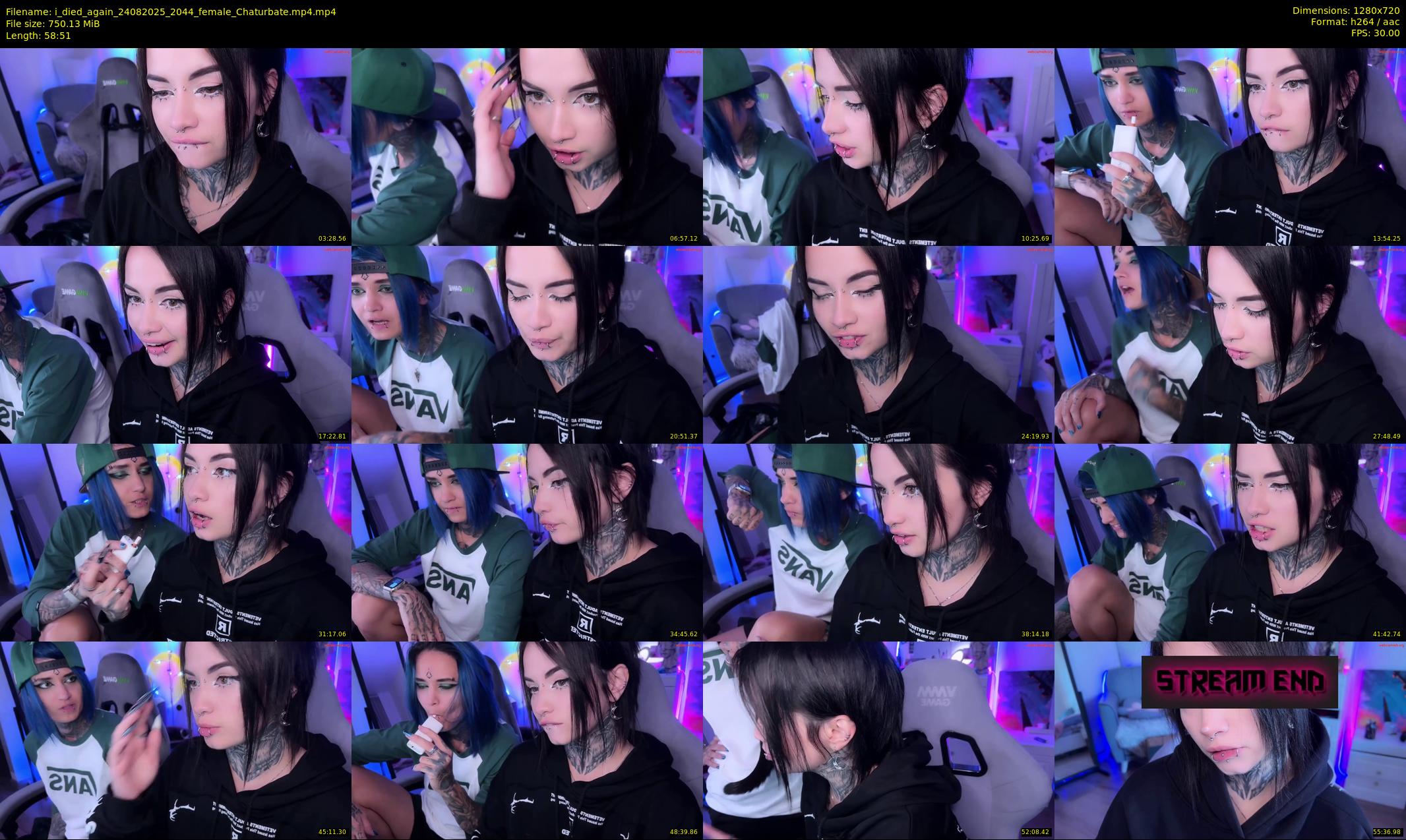 i_died_again — 59 minute Chaturbate female cam show recording, 720p, Aug 24, 2025