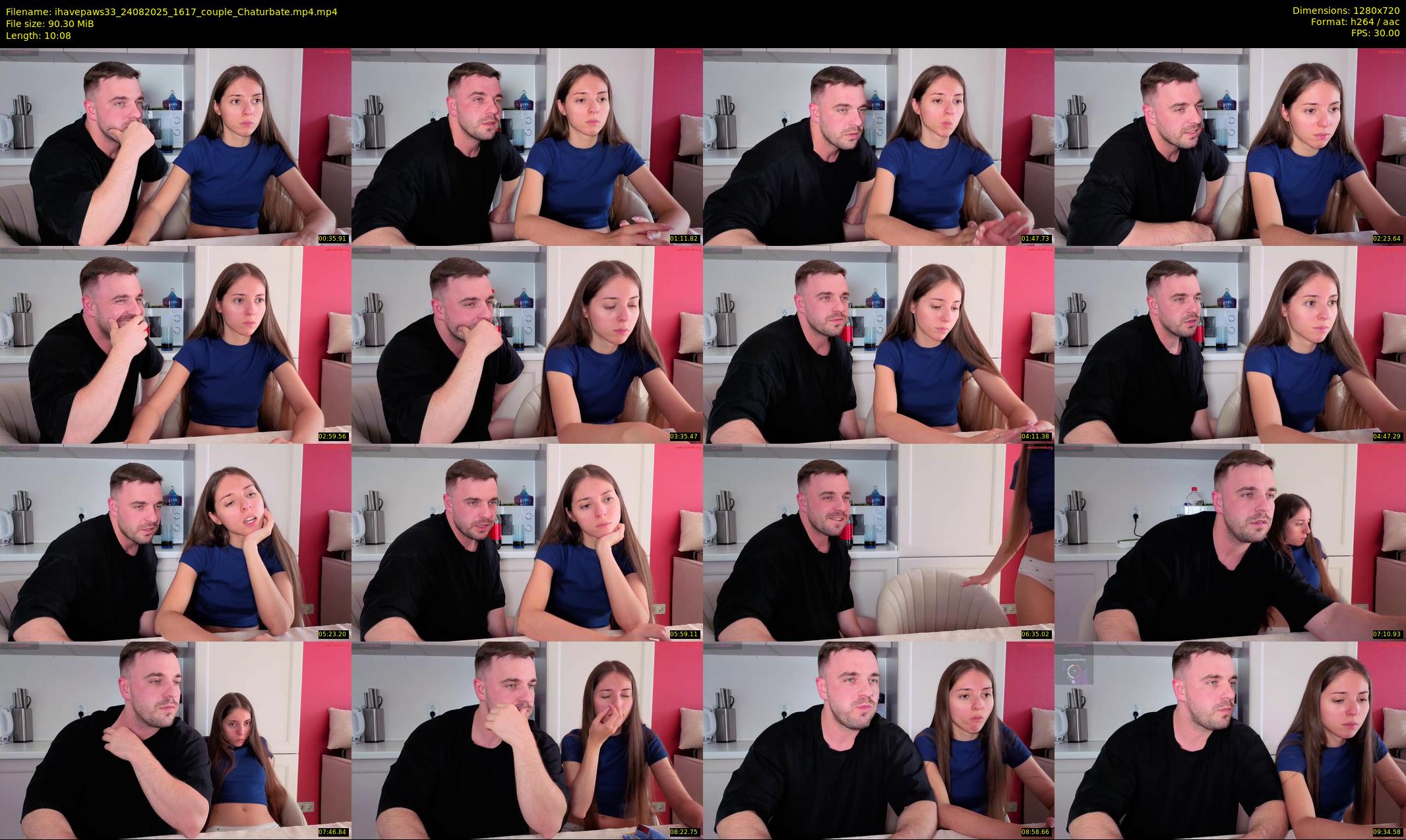 ihavepaws33 — 11 minute Chaturbate couple cam show recording, 720p, Aug 24, 2025