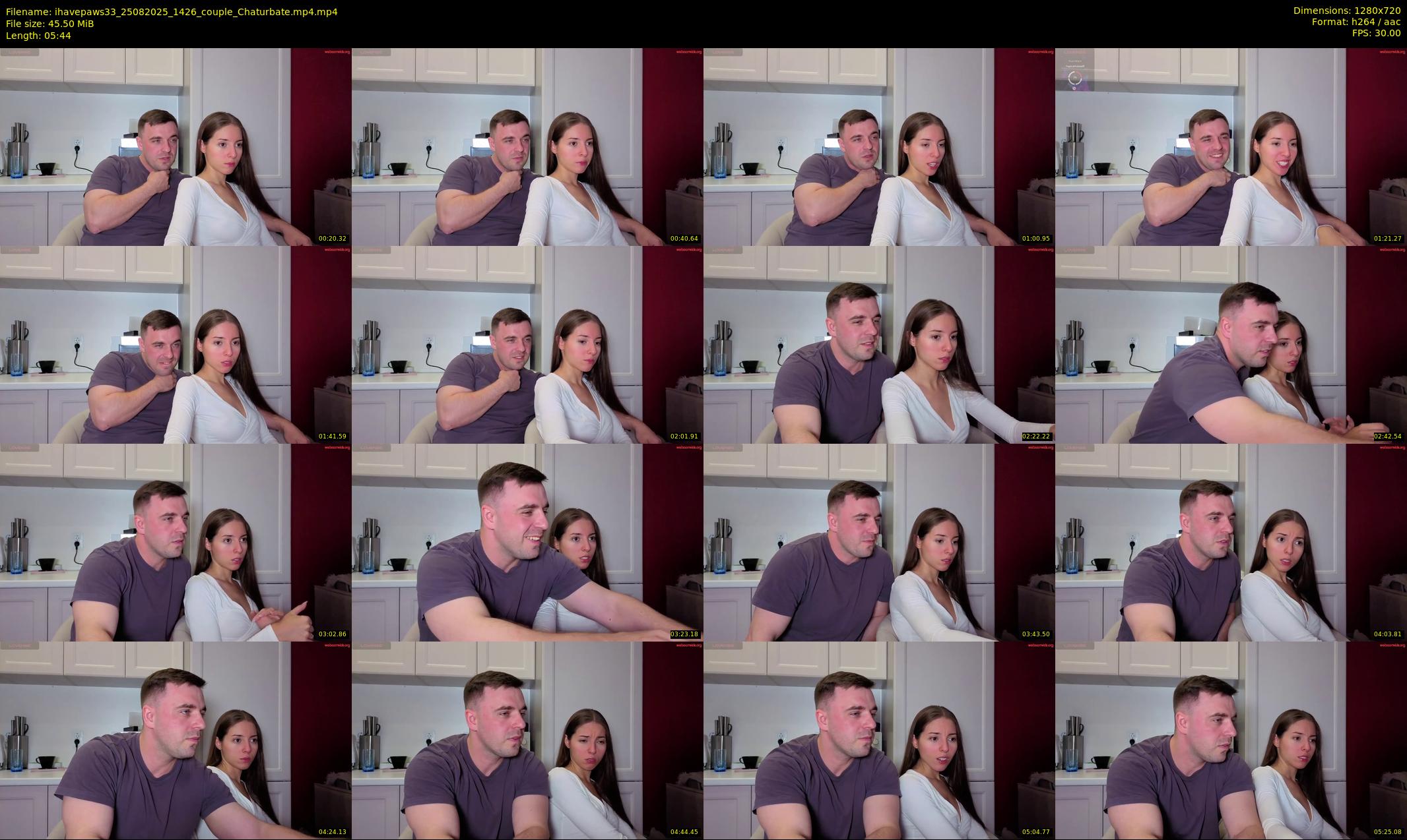 ihavepaws33 — 6 minute Chaturbate couple cam show recording, 720p, Aug 25, 2025