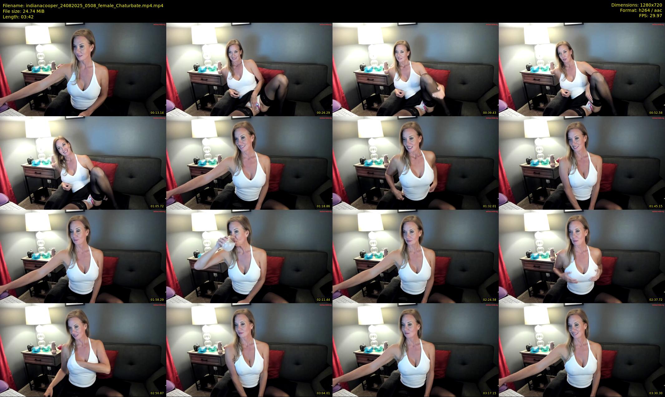 indianacooper — 4 minute Chaturbate female cam show recording, 720p, Aug 24, 2025