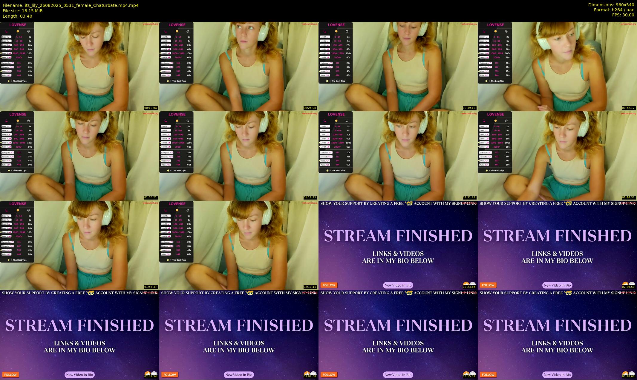 its_lily — 4 minute Chaturbate female cam show recording, 480p, Aug 26, 2025