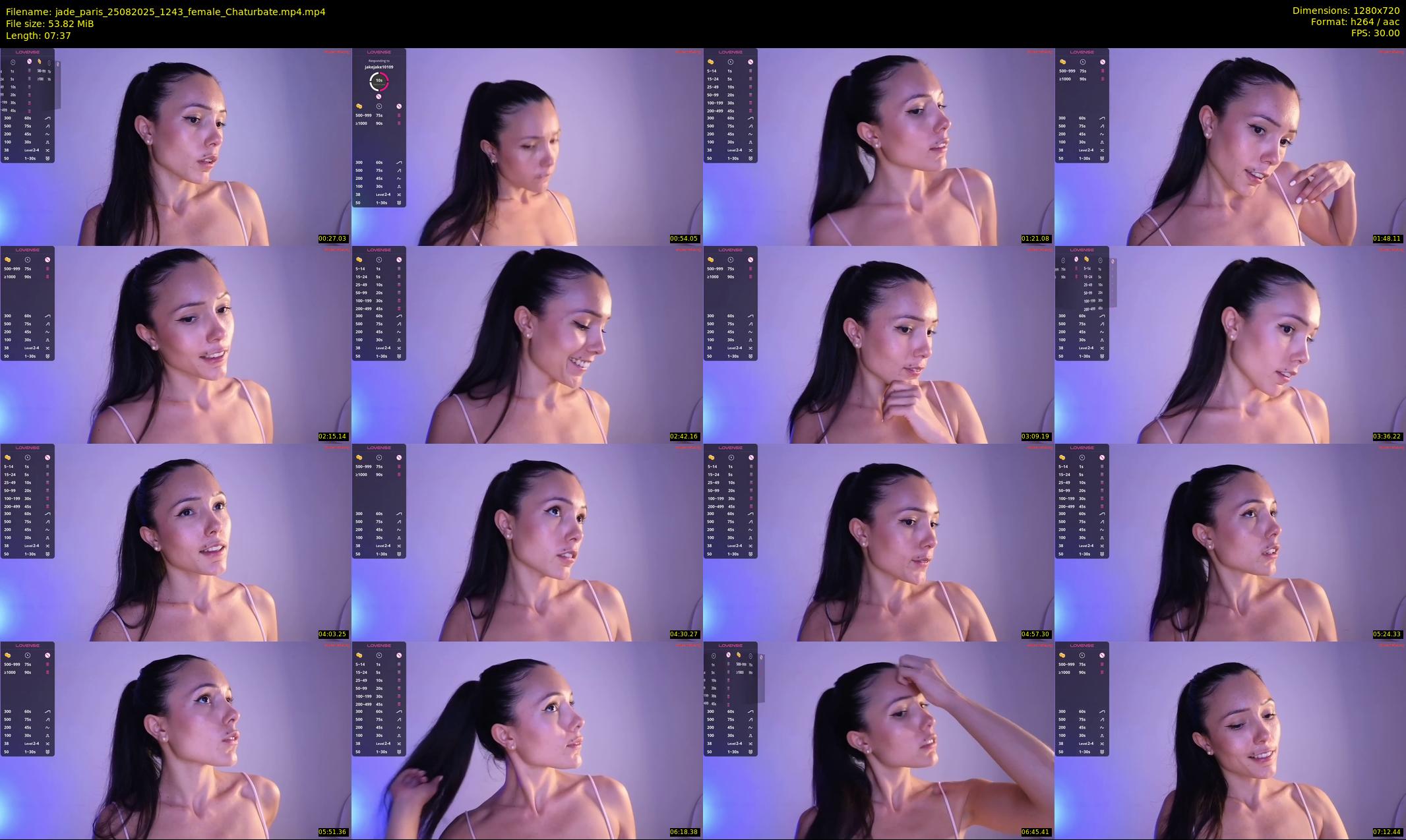 jade_paris — 8 minute Chaturbate female cam show recording, 720p, Aug 25, 2025