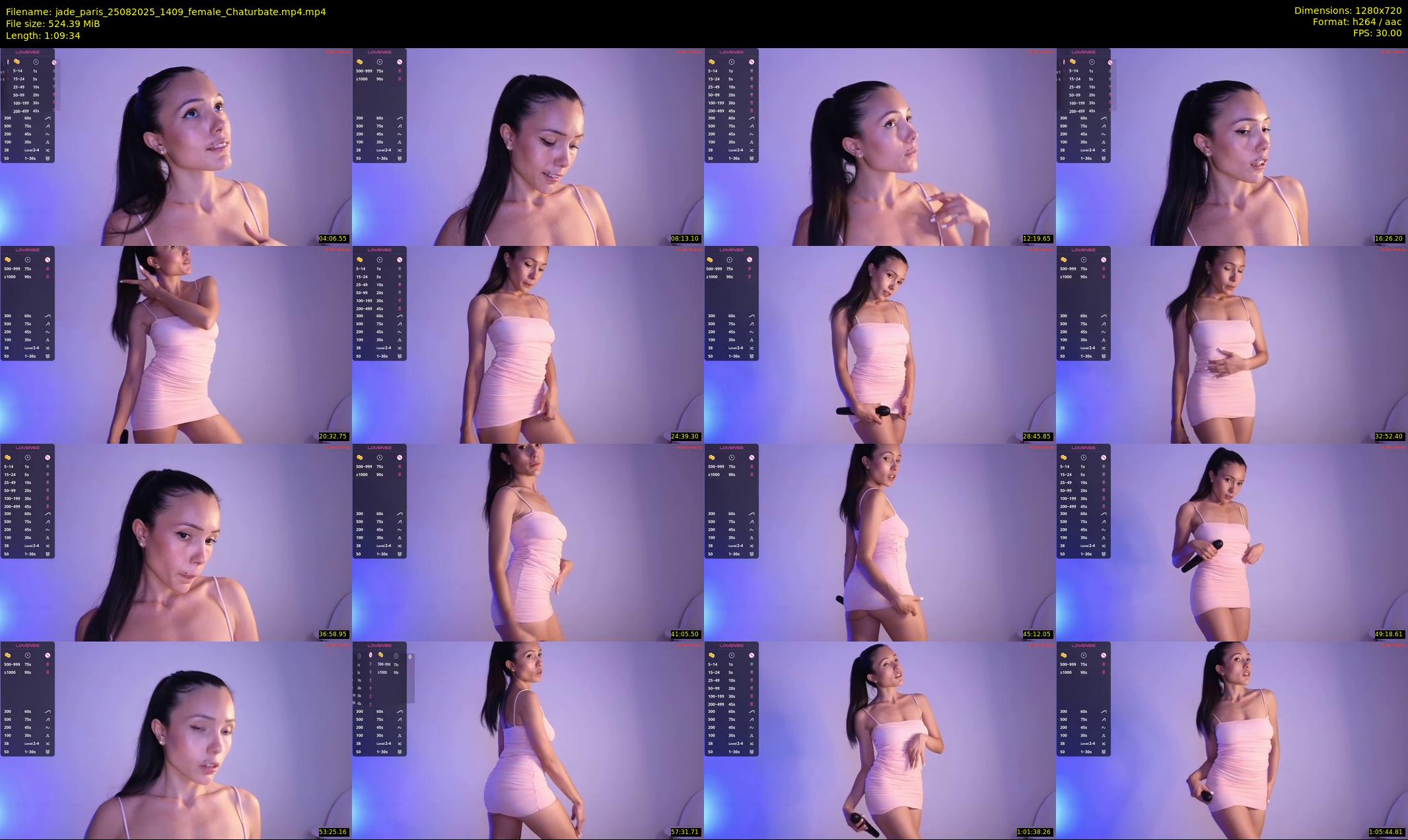 jade_paris — 70 minute Chaturbate female cam show recording, 720p, Aug 25, 2025